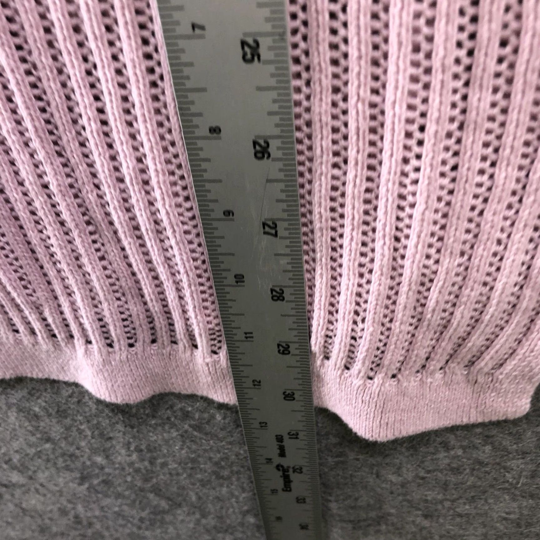 Express VINTAGE Express Tunic Sweater Womens XS Open Knit Cotton Pink Crewneck Longline Size XS / US 0-2 / IT 36-38 - 8 Thumbnail