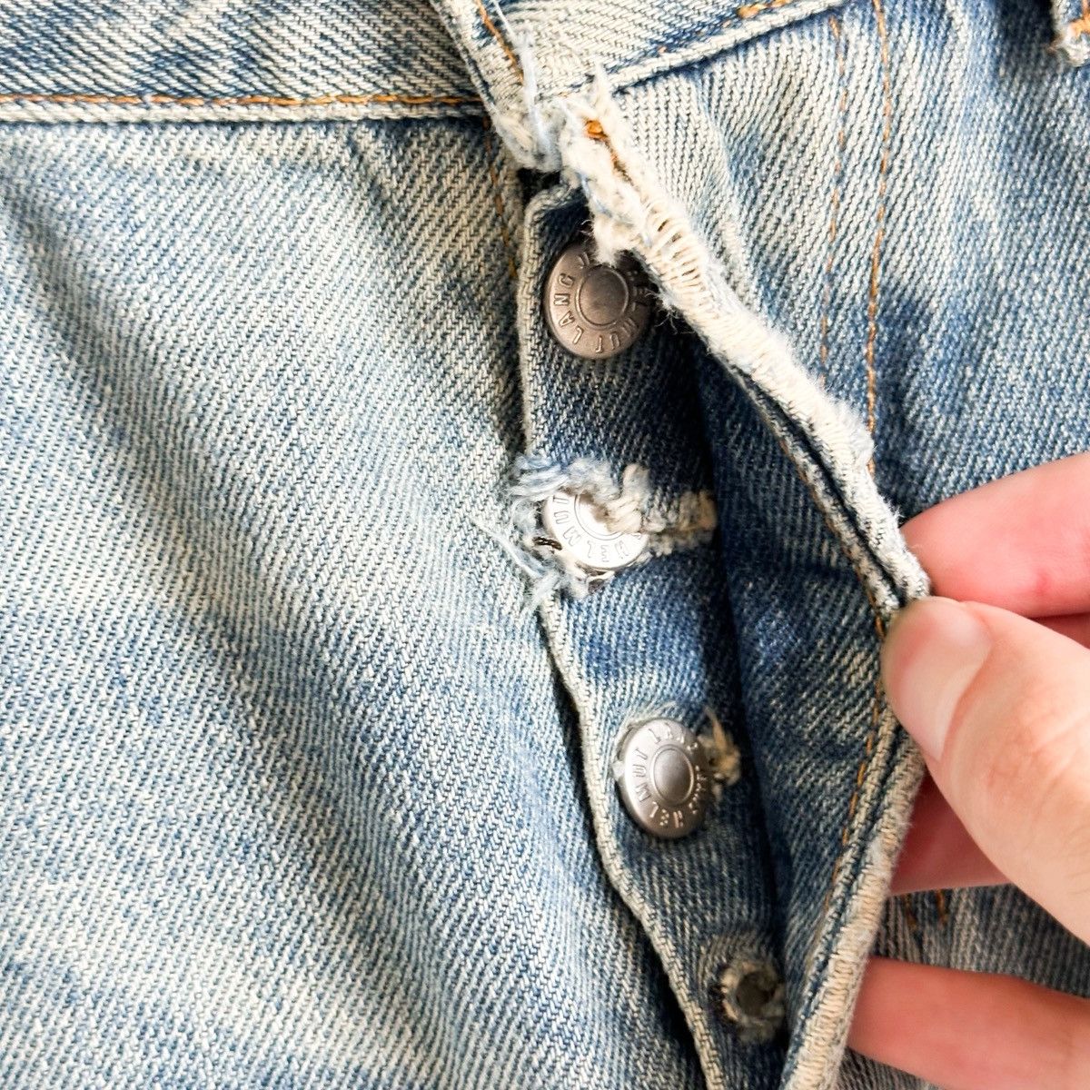 Vintage Helmut Lang THRASHED Painter Denim