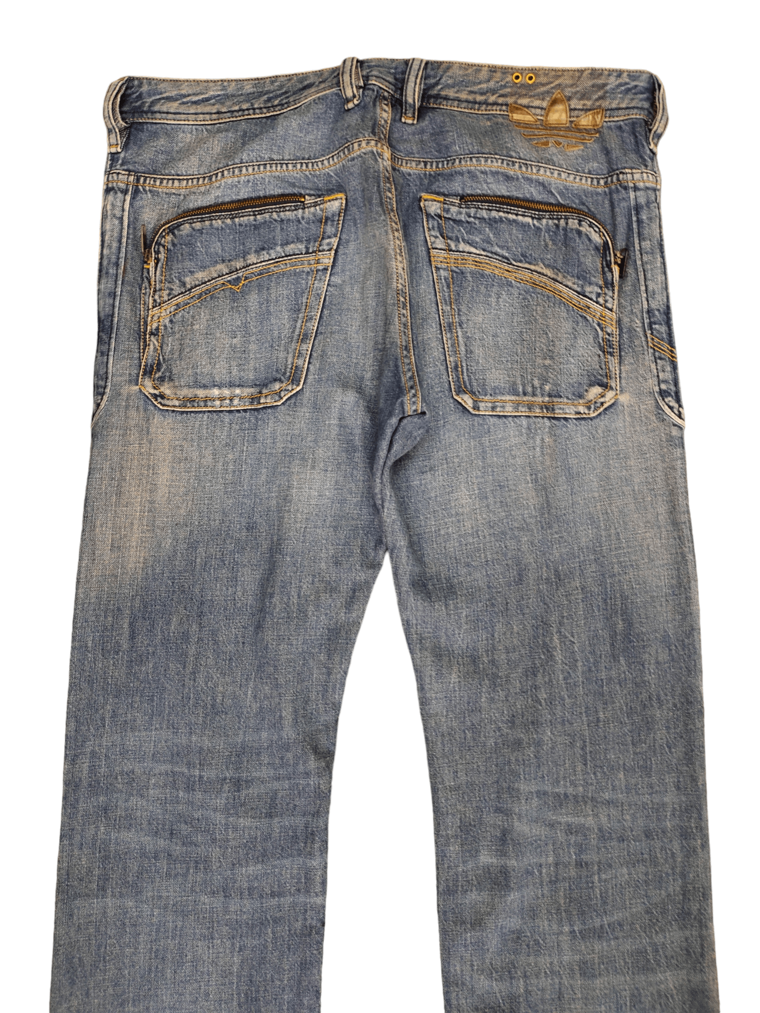Adidas × Diesel Vintage Diesel X Adidas 'Adi-Poiak' 3D Pocket Distress Jeans Size US 32 / EU 48 - 2 Thumbnail