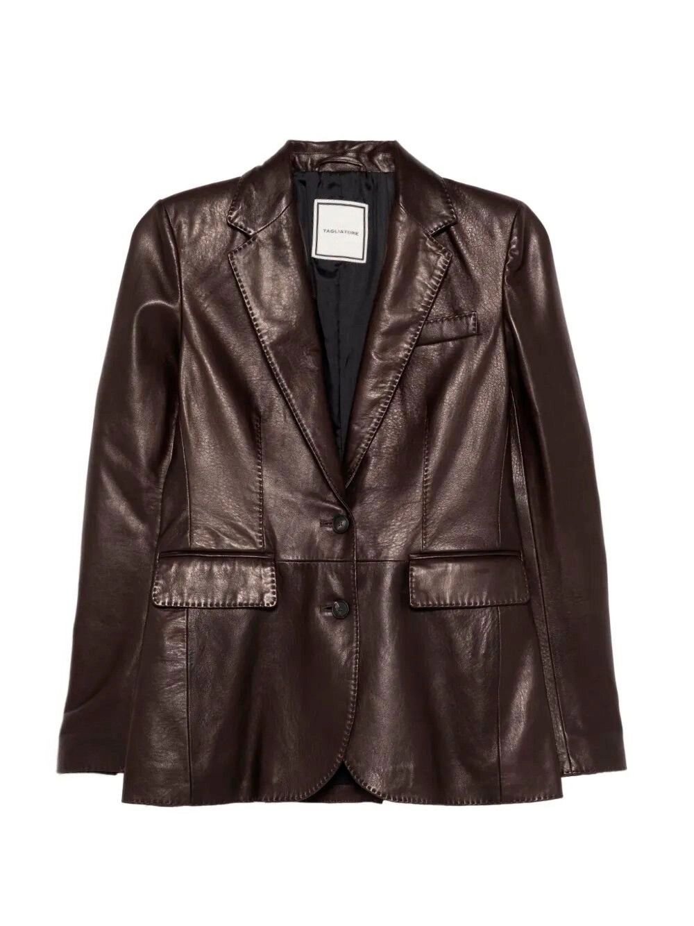Tagliatore Leather Jacket Size L / US 10 / IT 46 - 1 Thumbnail