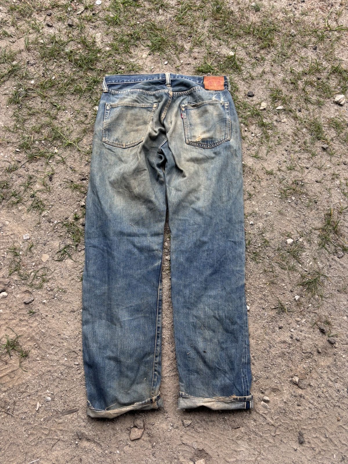 Full Count & Co. Distressed Full Count Selvedge Jeans Size US 32 / EU 48 - 2 Thumbnail