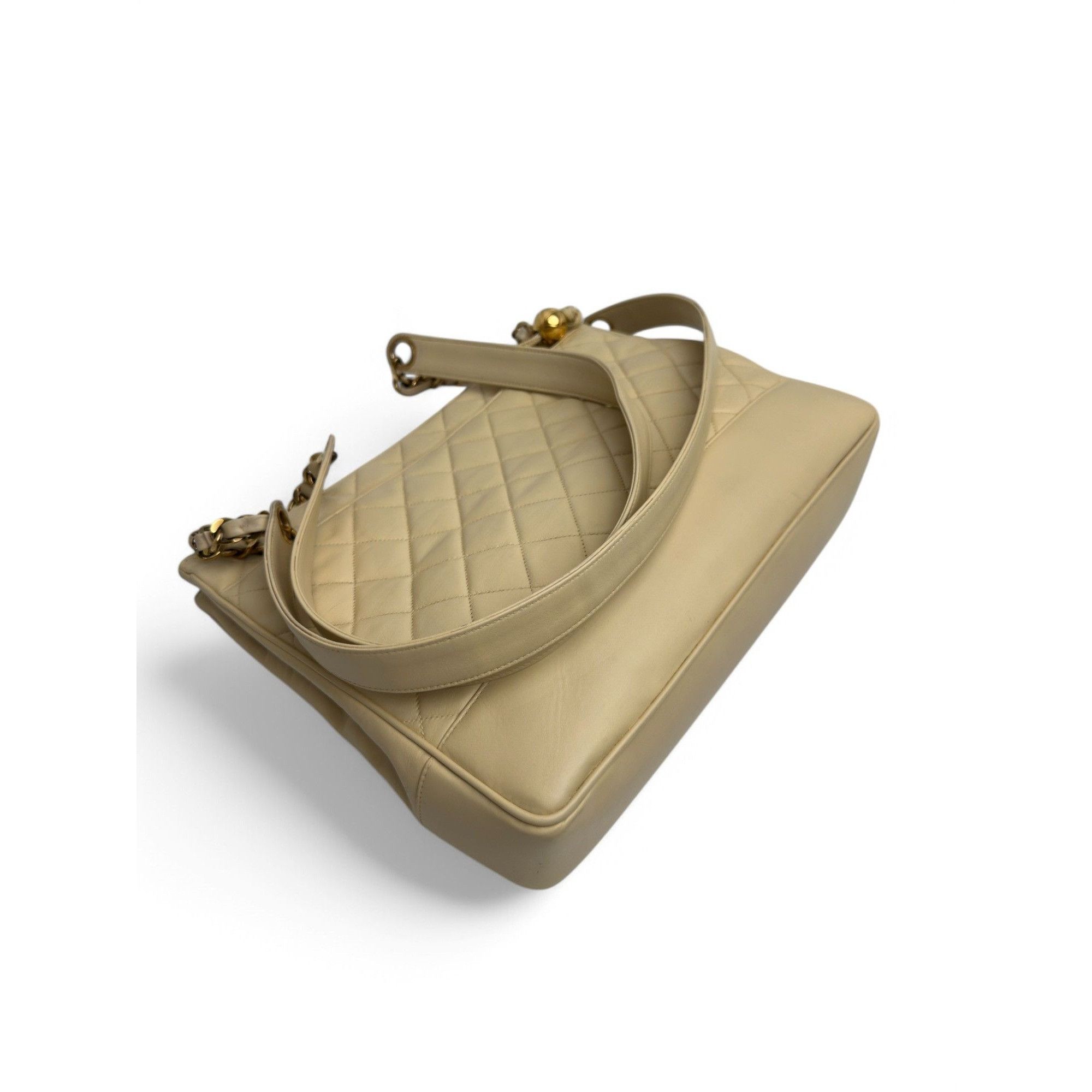 Chanel Chanel Beige Quilted Lambskin Size ONE SIZE - 7 Thumbnail