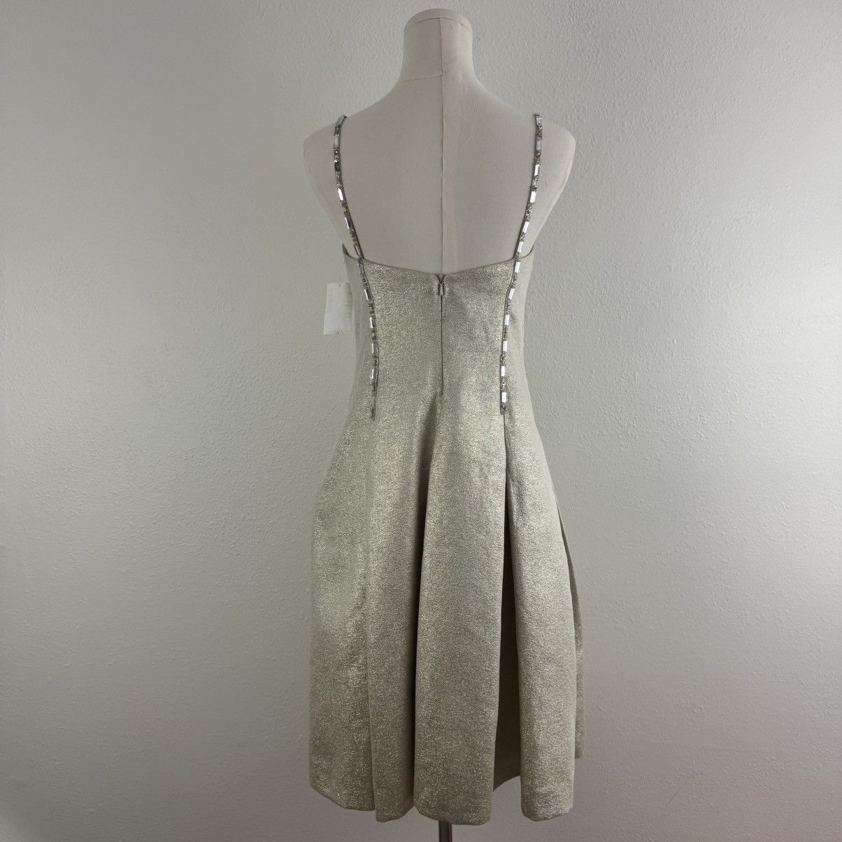 Other AIDAN MATTOX Champagne Shimmer Gemstone Homecoming Dress Size S / US 4 / IT 40 - 5 Thumbnail