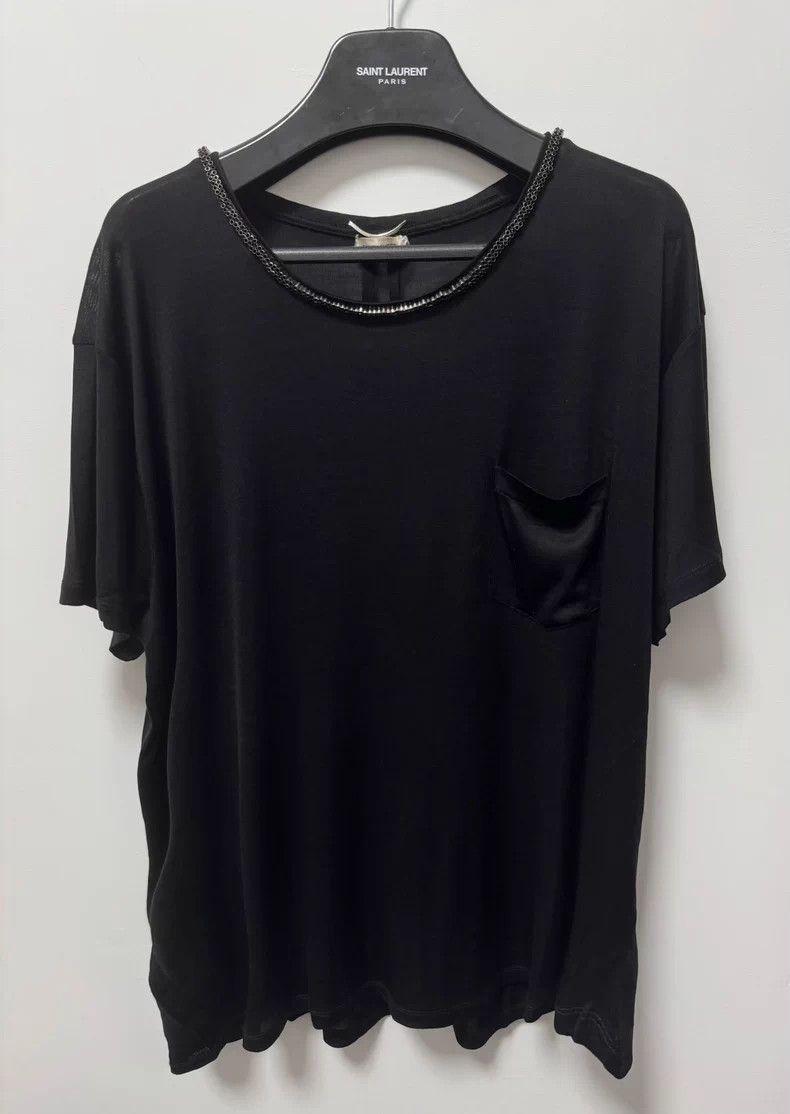 Saint Laurent Paris Saint Laurent Paris 13fw show style mulberry silk pocket tu Size US XL / EU 56 / 4 - 1 Thumbnail