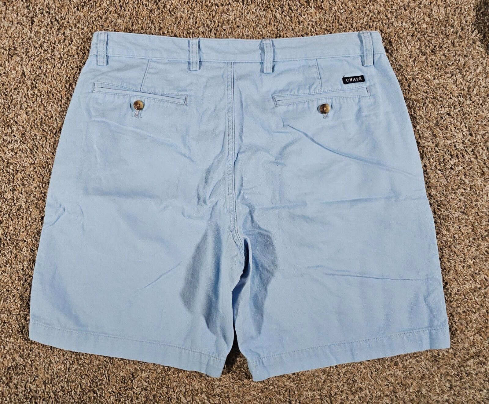 Chaps Men's Chaps Flat Front Sutton Blue Shorts Size 36 Size US 36 / EU 52 - 4 Thumbnail
