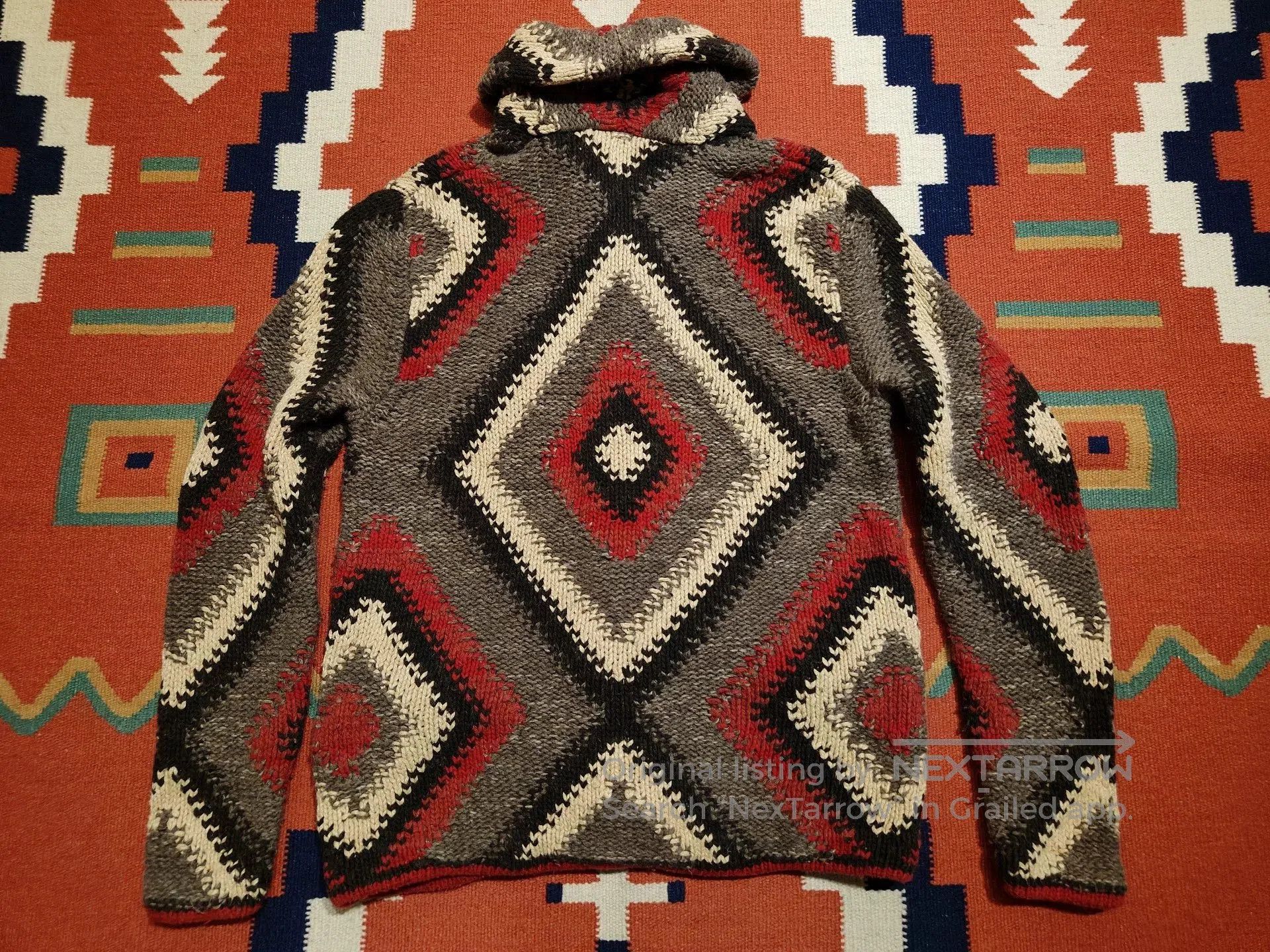 RRL Ralph Lauren Polo Ralph Lauren Navajo Zip-Up Sweater. Size US M / EU 48-50 / 2 - 2 Thumbnail