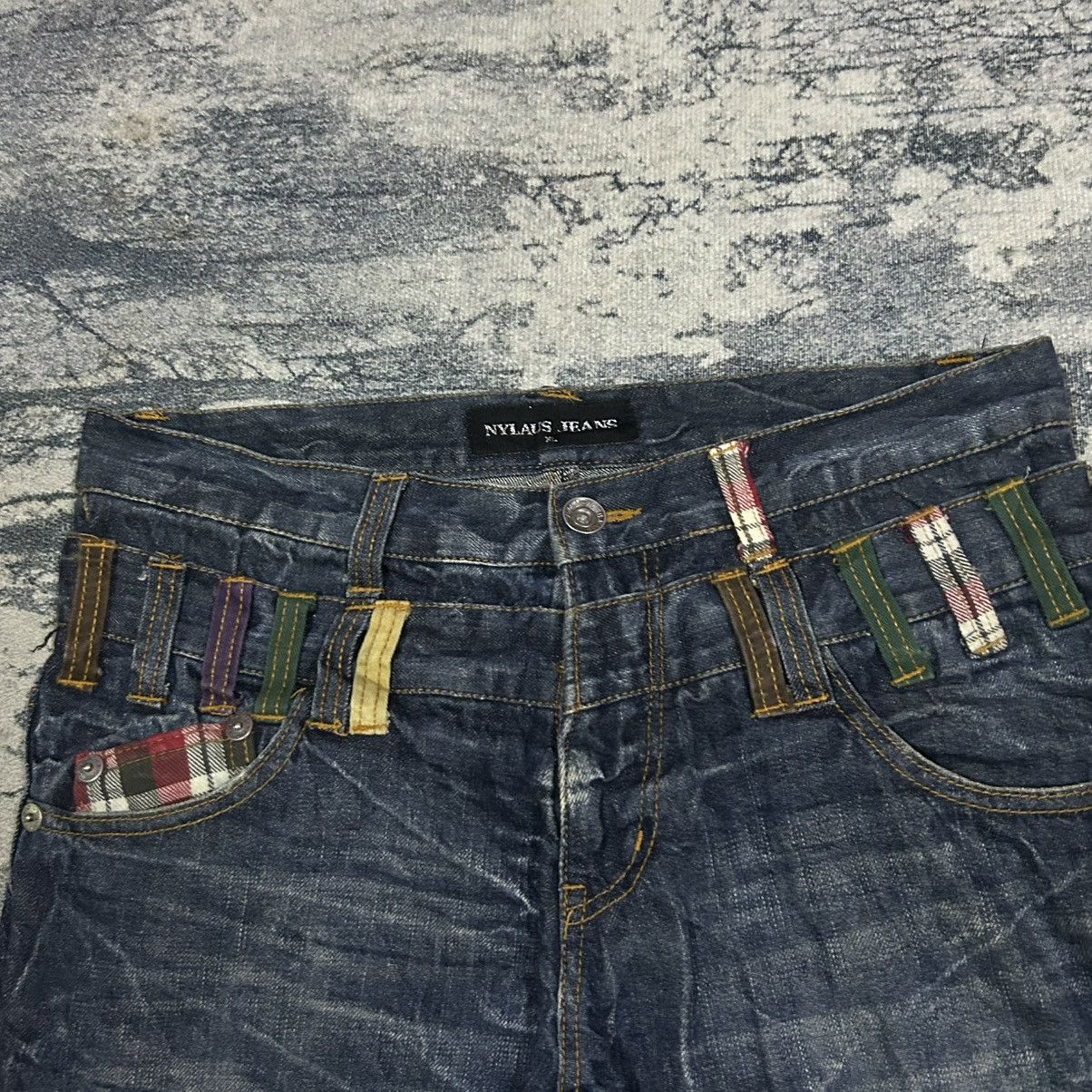 If Six Was Nine × Japanese Brand × KMRii Vintage Japanese Lightning Double Waist Denim Jeans Size US 34 / EU 50 - 5 Thumbnail