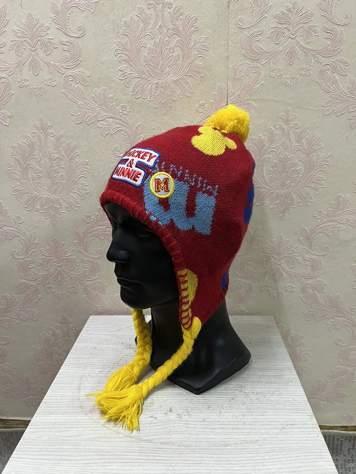 Disney × Mickey Mouse Mickey Mouse Cartoon Earflap Beanie Hats Size ONE SIZE - 3 Thumbnail