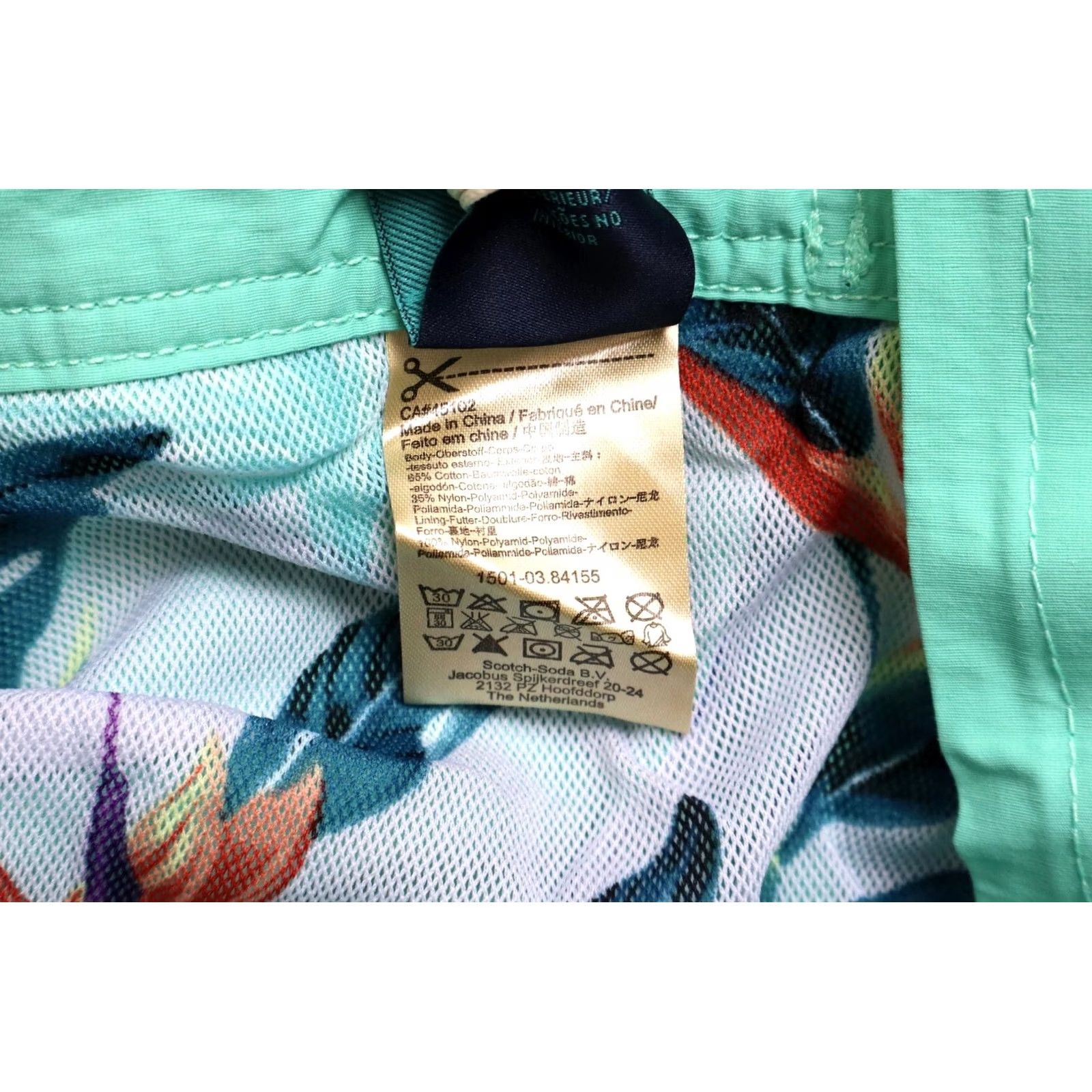 Scotch & Soda SCOTCH & SODA Men Small Swim Shorts Casual Beach Drawstring Waist Blue Size US 29 - 8 Thumbnail