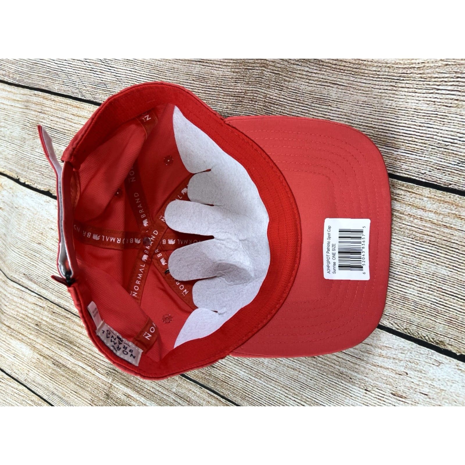 J Brand The Normal Brand Sunrise Patriotic Spot Cap Hat One Size Red Men Baseball Cap Adjustable Breathable Lightweight Size ONE SIZE - 3 Thumbnail