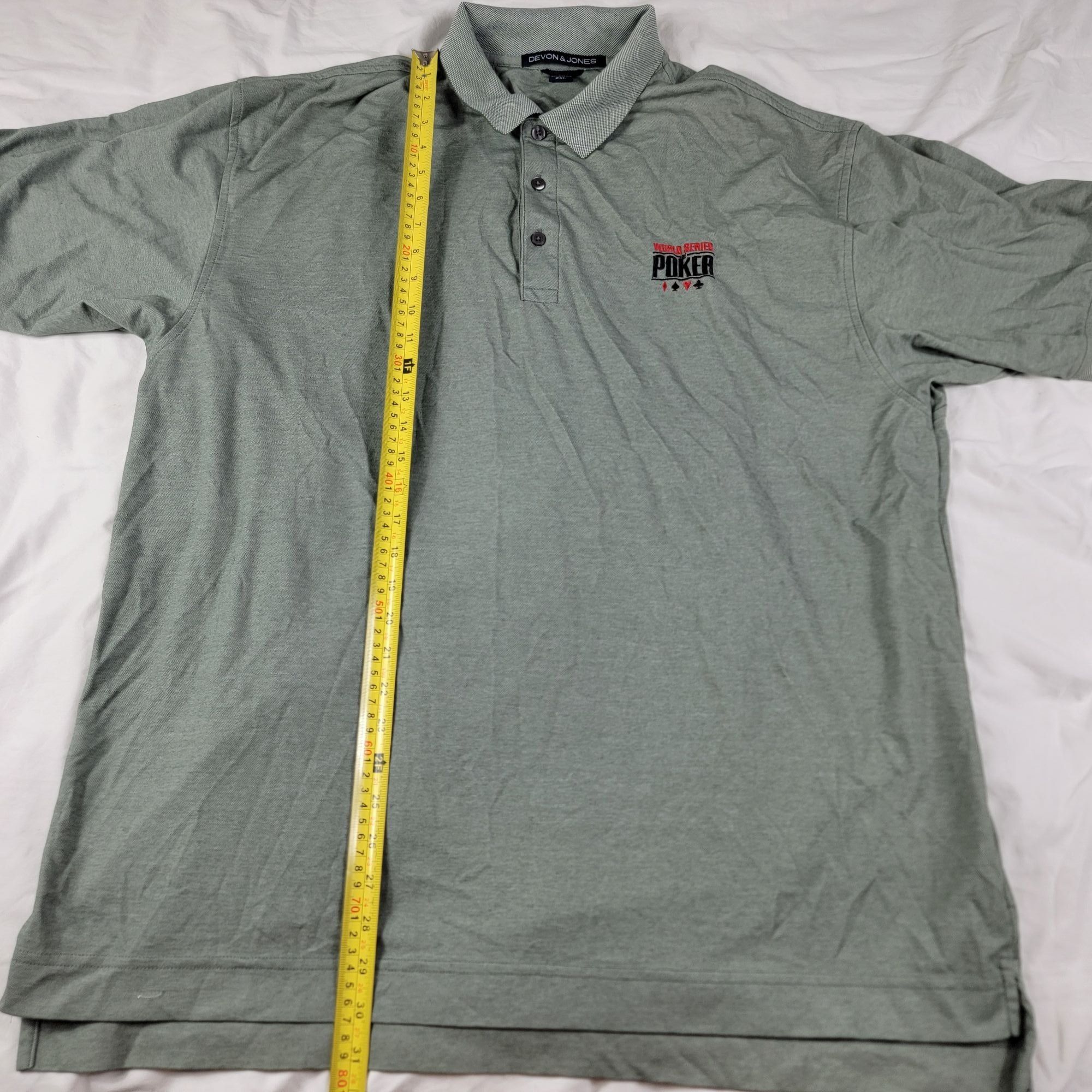 Other Devon And Jones World Series Of Poker Mens 2XL Polo Shirt Ca Size US XXL / EU 58 / 5 - 8 Thumbnail