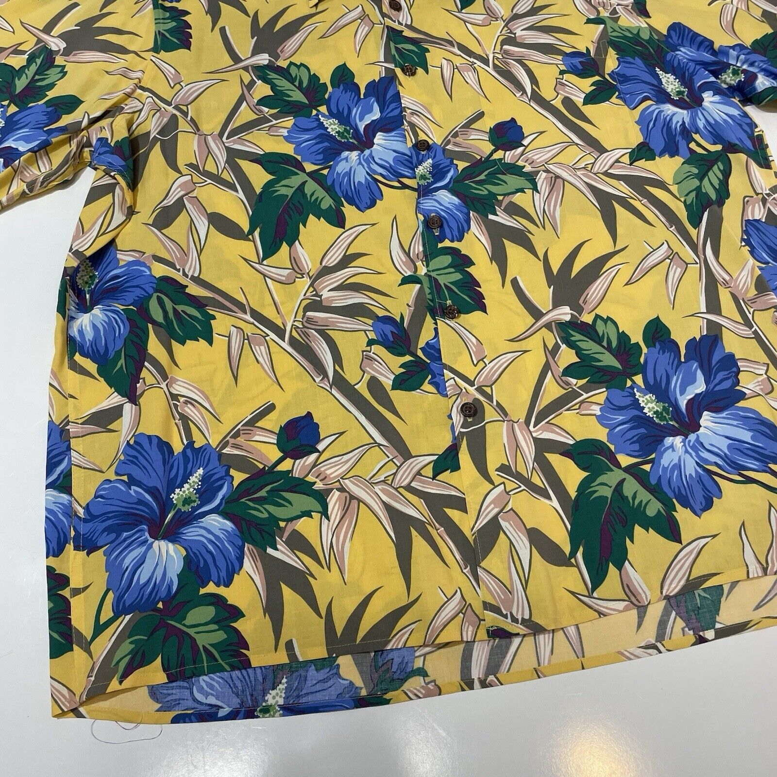 Reyn Spooner VTG Reyn Spooner Men’s Hawaiian Camp Shirt Yellow Blue XL Size US XL / EU 56 / 4 - 2 Thumbnail