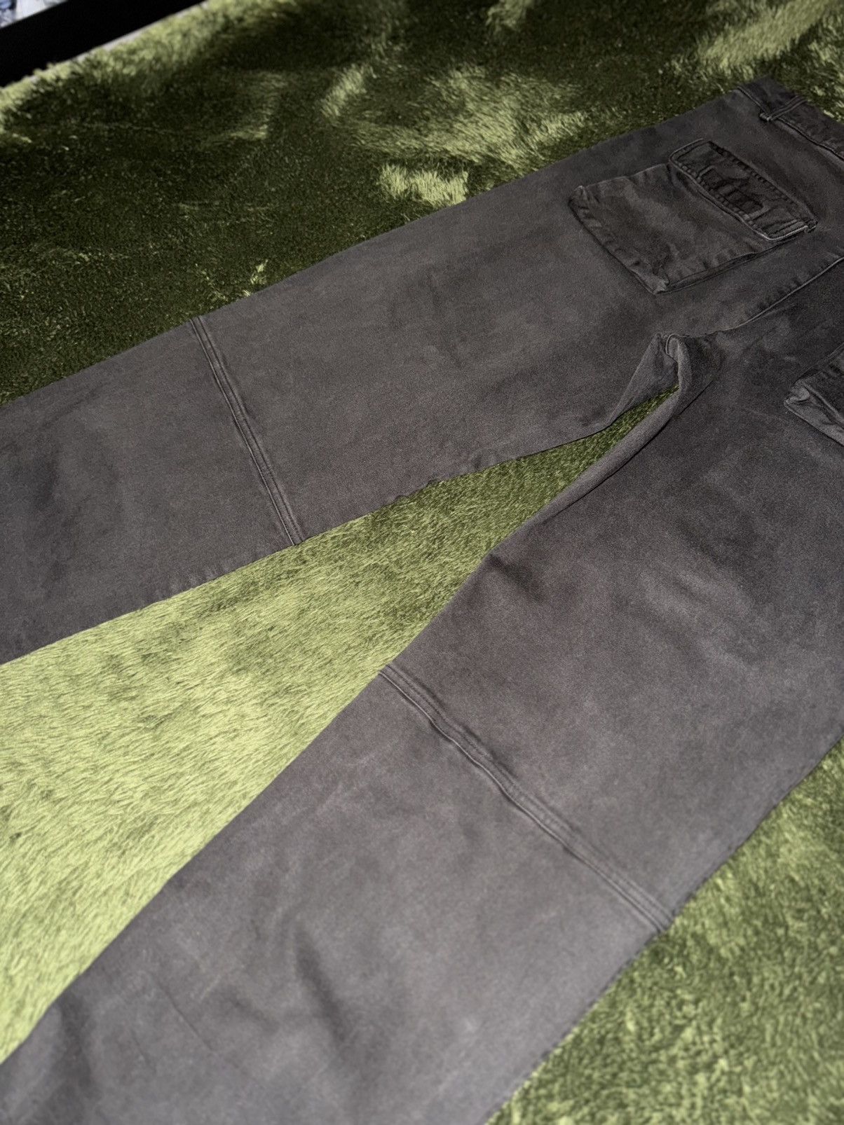 Japanese Brand [2] UNDERMYCAR Vintage Wash Pocket Detail Cargo Pants Olive Size US 32 / EU 48 - 12 Thumbnail