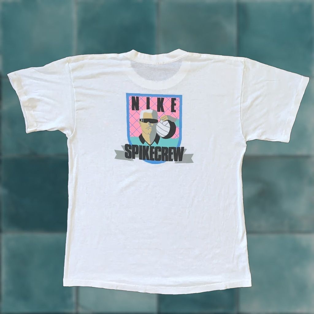 Nike VINTAGE Nike T-Shirt Graphic Tee USA 90s Sportswear Unisex XL White Single Stitch Size US XL / EU 56 / 4 - 1 Thumbnail