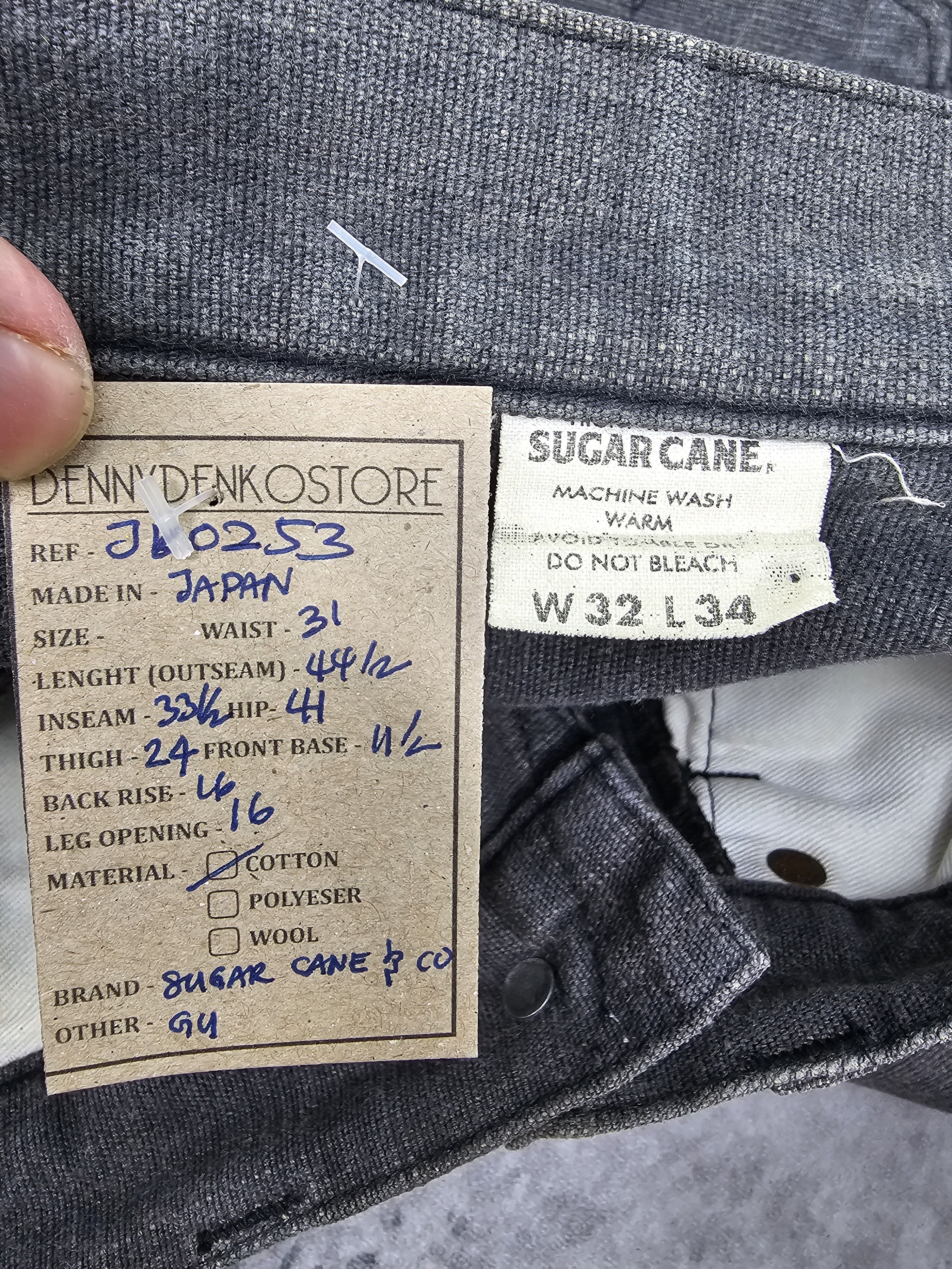 Sugar Cane SUGAR CANE Straight Cut Jeans JB0253 Size 31x33.5 Size US 31 - 12 Thumbnail