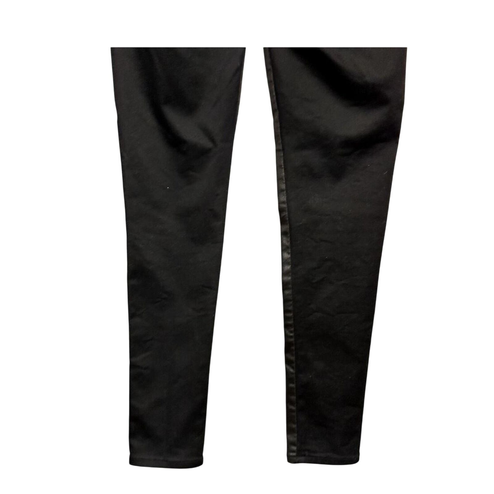 Forever 21 Forever21 Skinny Pants MidRise Faux Leather Black Women's 27 Size 27" / US 4 / IT 40 - 6 Thumbnail