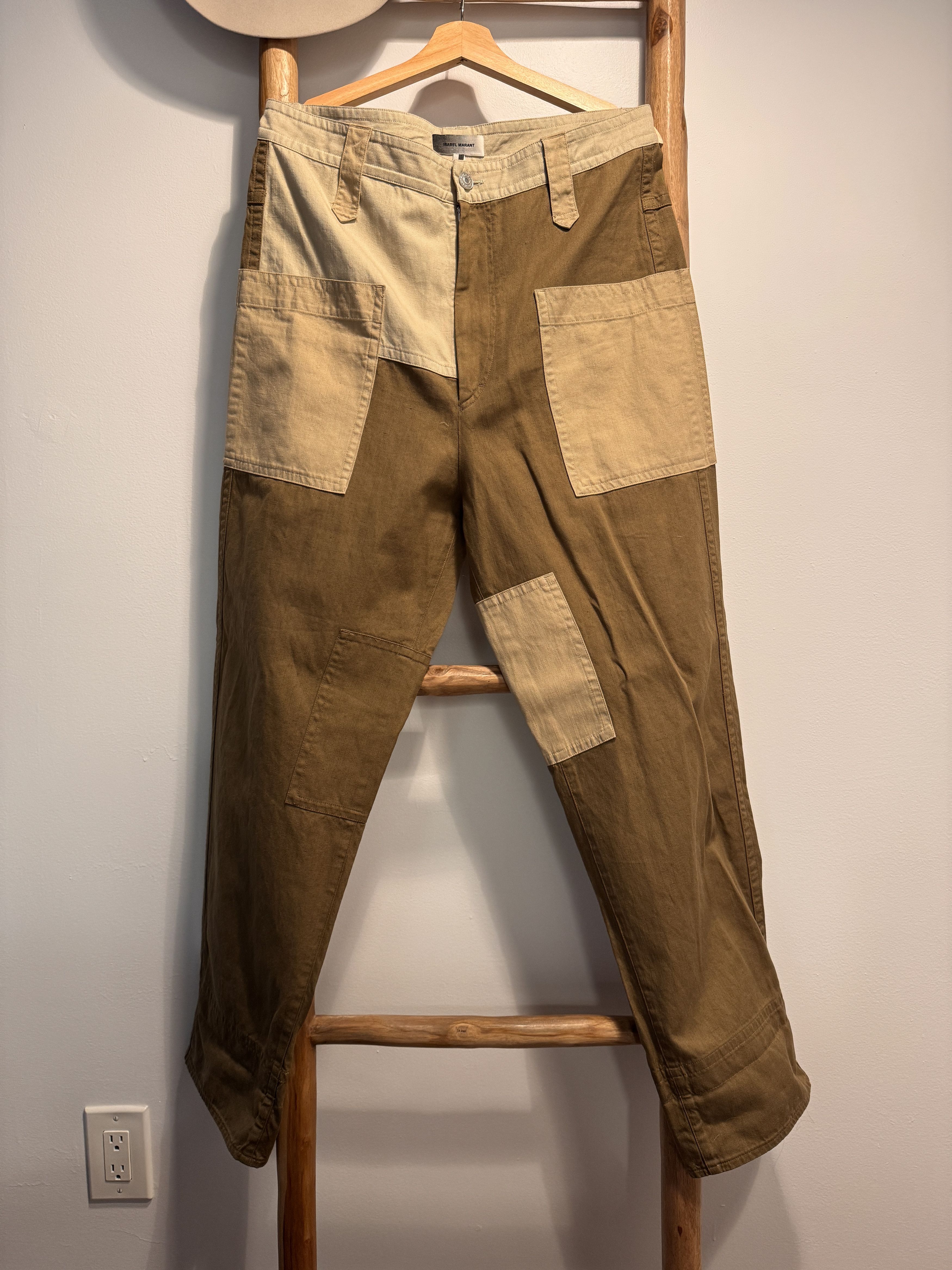 Isabel Marant Isabel Marant Colorblock Straight Leg Pants Size US 34 / EU 50 - 2 Thumbnail