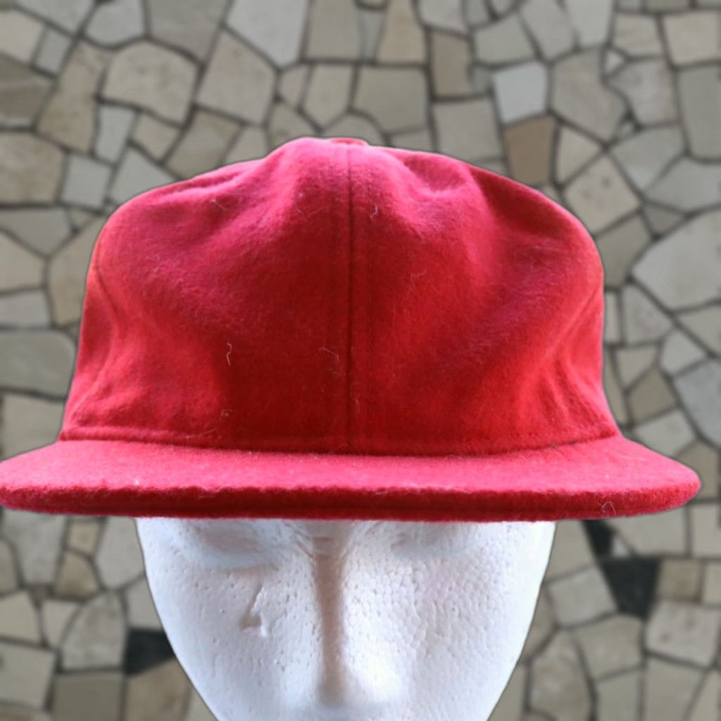 J.Crew J. Crew Wool Red Woven Baseball Fitted Hat Men's L/XL Size ONE SIZE - 1 Thumbnail