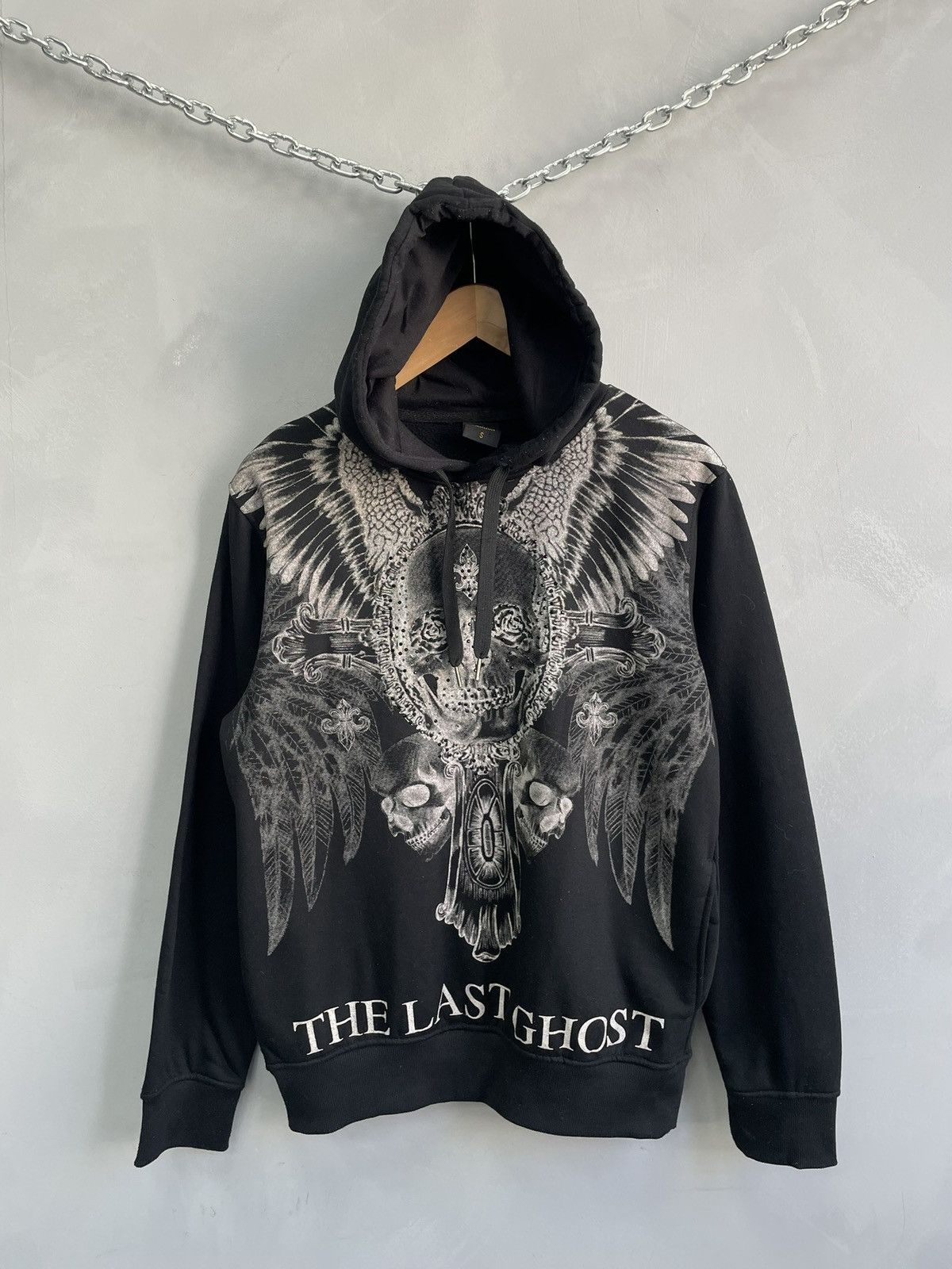Affliction Vintage skull grunde affliction punk y2k hoodie Size US S / EU 44-46 / 1 - 1 Thumbnail