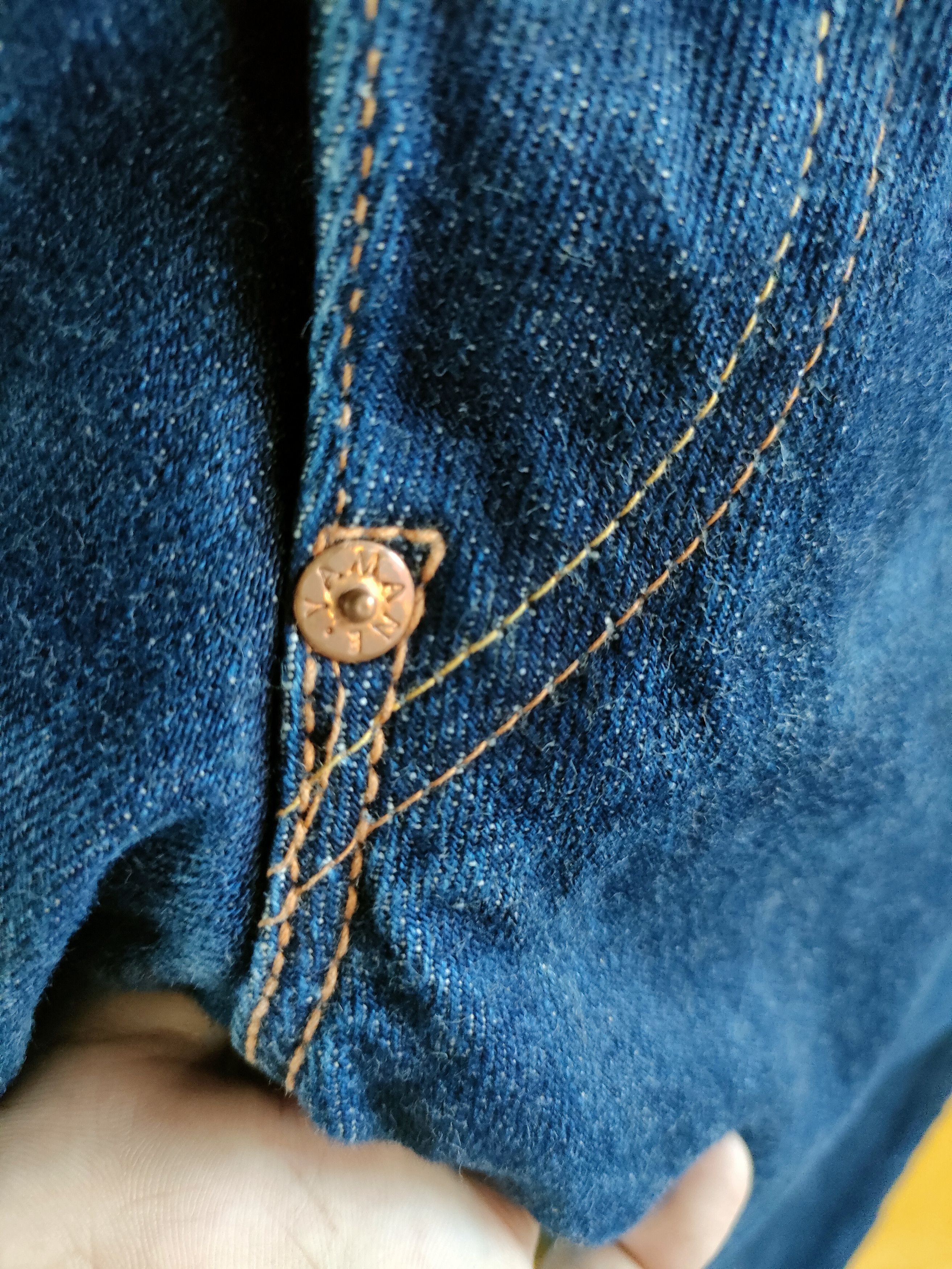 Evisu × Japanese Brand Evisu Yellow Daicock Lot 2001 Selvedge Jeans Size US 32 / EU 48 - 9 Thumbnail