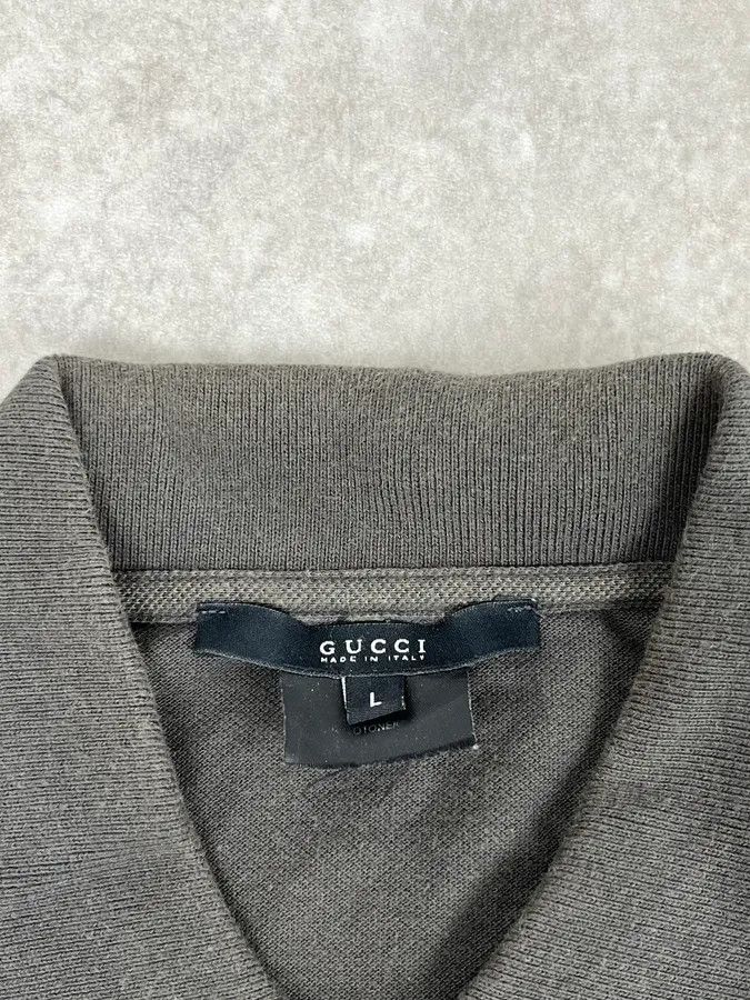 Gucci Gucci Grey Minimalist Polo Shirt Size US S / EU 44-46 / 1 - 8 Thumbnail