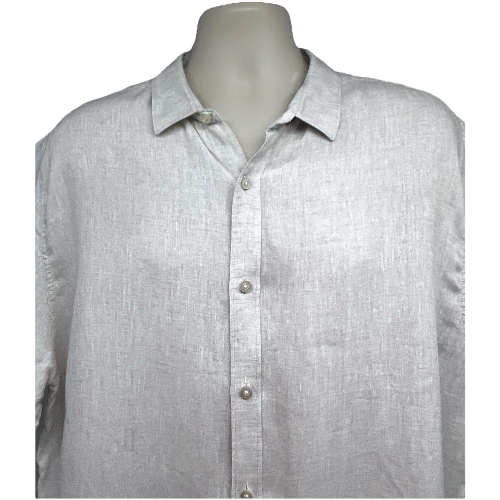 Vintage Free Line Athens Beige Linen Button Up Casual Shirt XL Size US XL / EU 56 / 4 - 4 Thumbnail