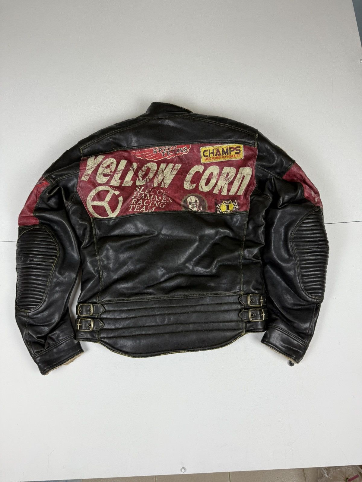 YELLOW CORN Yellow Corn Leather Padded Racing Jacket Size US M / EU 48-50 / 2 - 5 Thumbnail