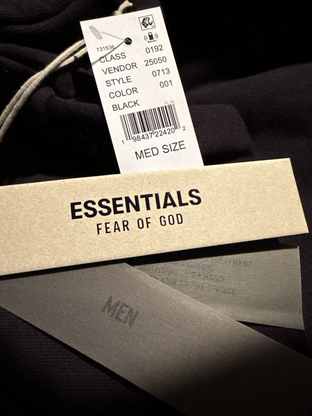 Fear of God Fear of God Essentials Black Fleece Hoodie II NEW! Medium Size US M / EU 48-50 / 2 - 14 Thumbnail