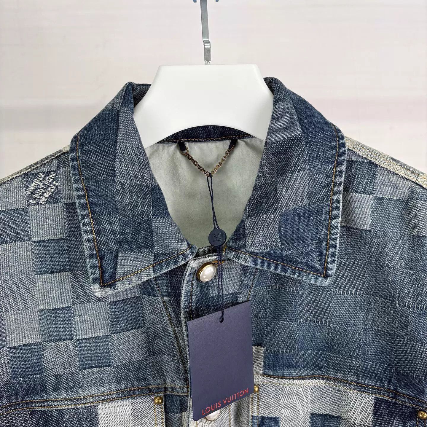 Louis Vuitton LV Pharrell Mosaic Denim Jacket EU50 New Size US M / EU 48-50 / 2 - 3 Thumbnail