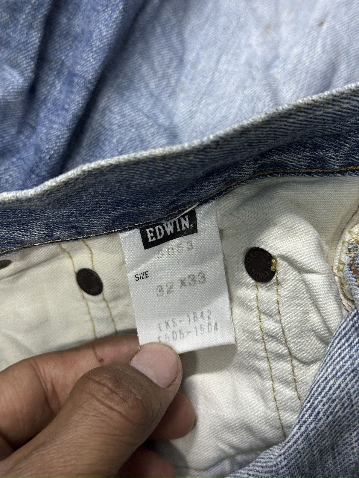 Japanese Brand Vintage Edwin 505XX Selvedge Short Denim🎌💥 Size US 32 / EU 48 - 7 Thumbnail