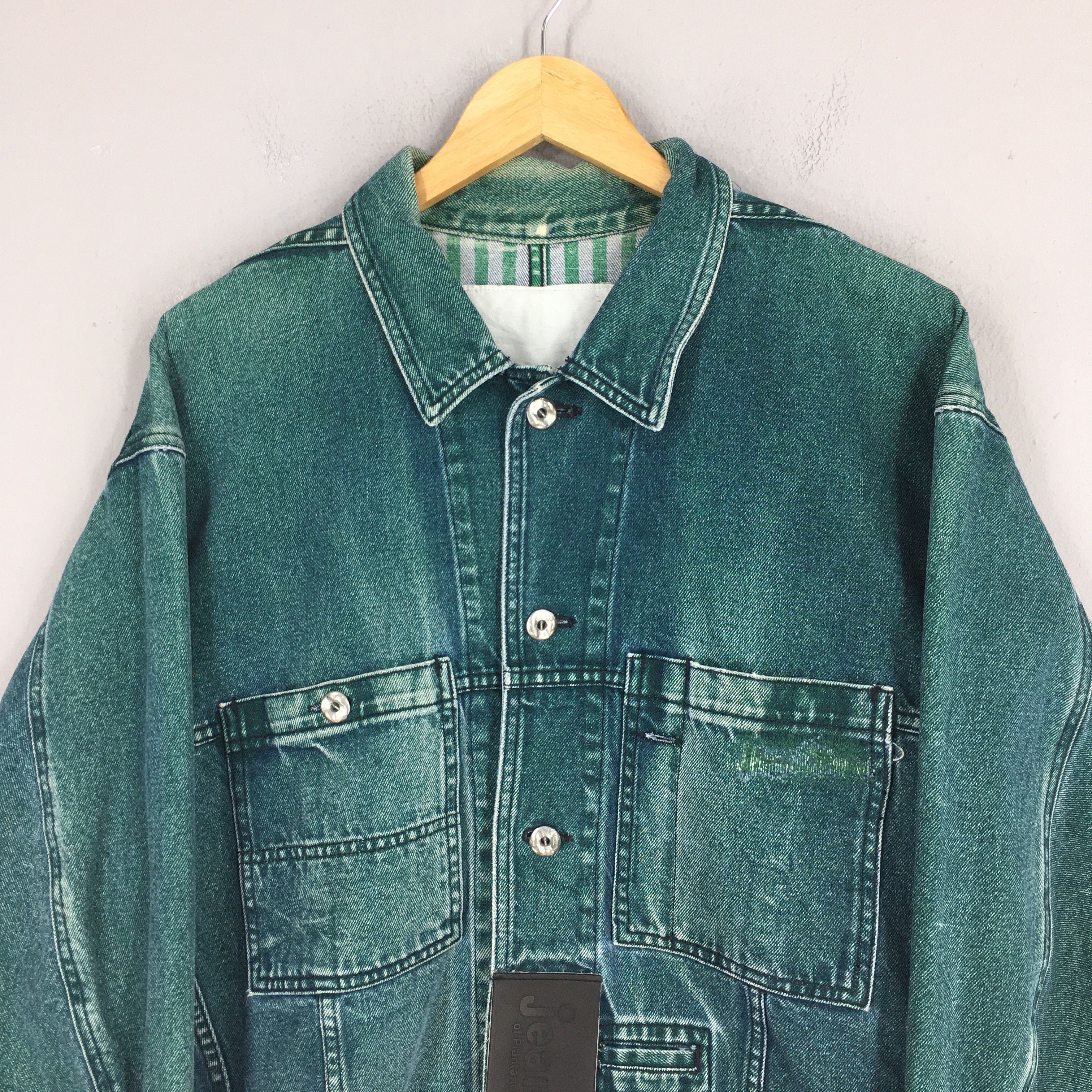 Issey Miyake Vintage 1980s Jean Of Plantation Issey Miyake Denim Jacket M Size US M / EU 48-50 / 2 - 2 Thumbnail