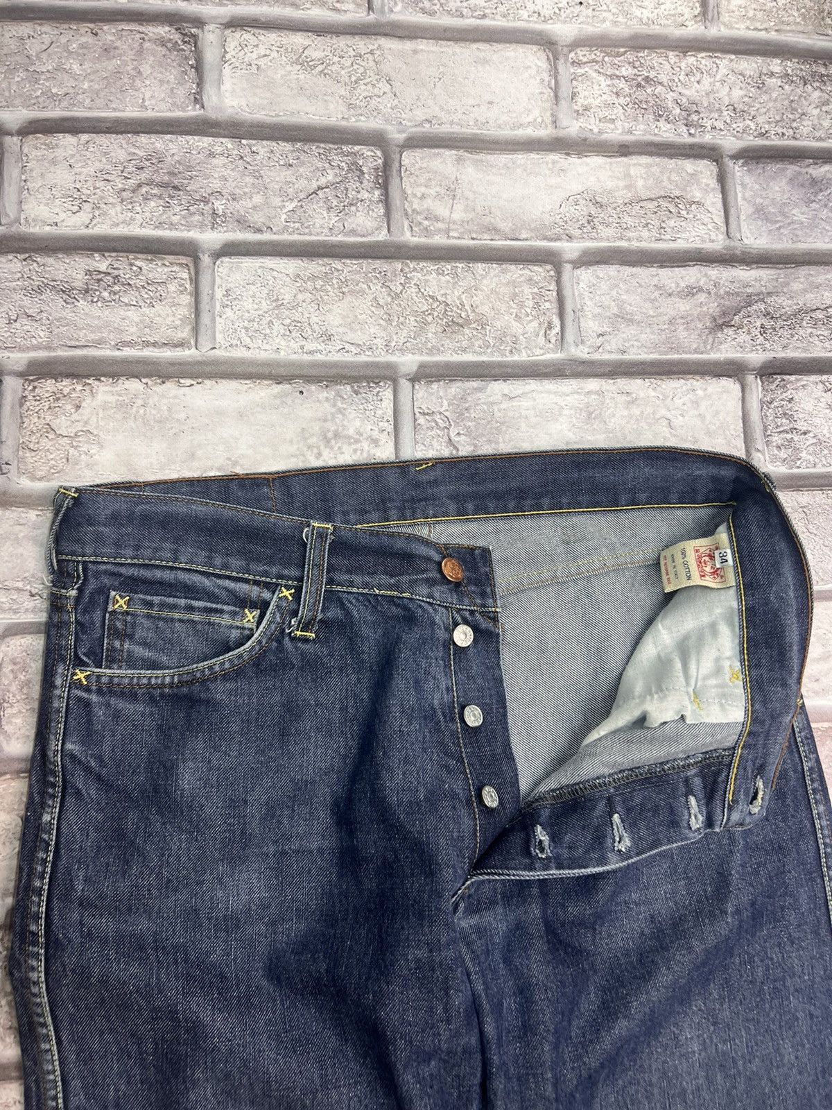 Japanese Brand × Vintage Evisu jeans Size US 36 / EU 52 - 6 Thumbnail