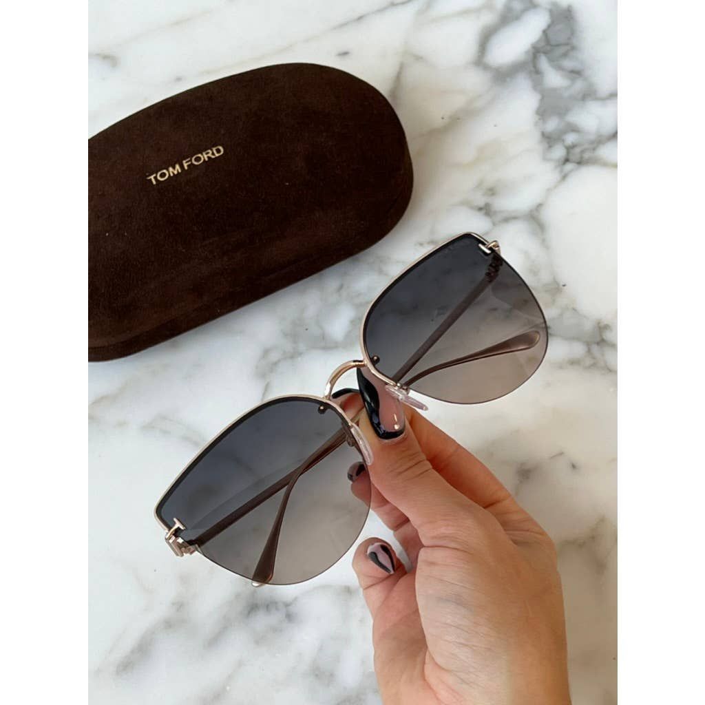 NEW Tom Ford Ingrid FT0652 Sunglasses in Gold