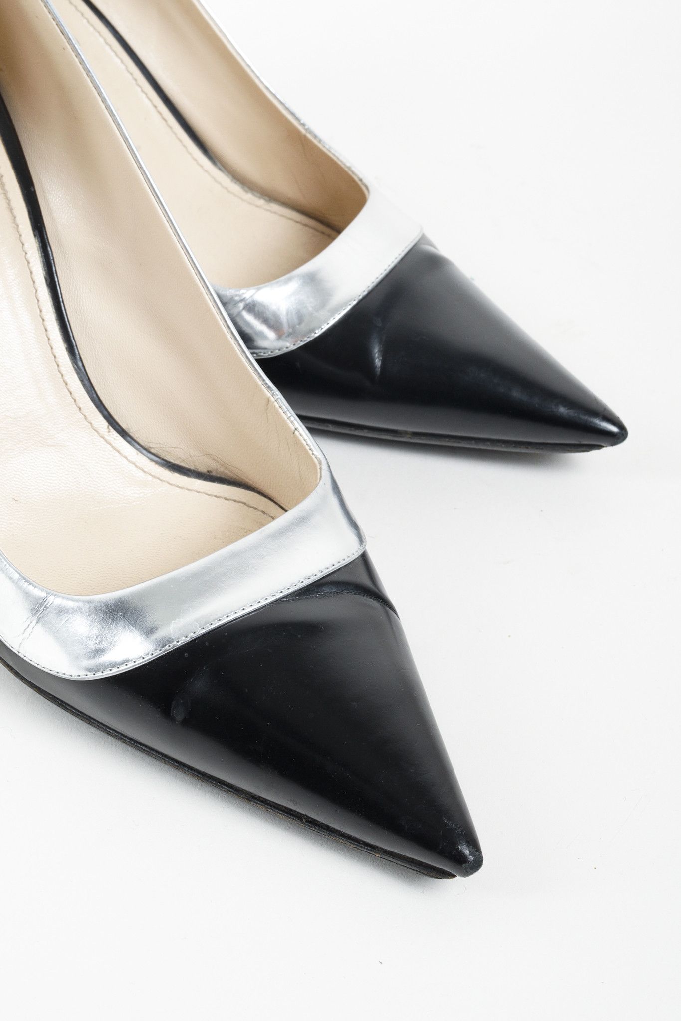 Prada Prada Metallic Rim Point Toe Stiletto Heels Size US 11 / IT 41 - 6 Thumbnail