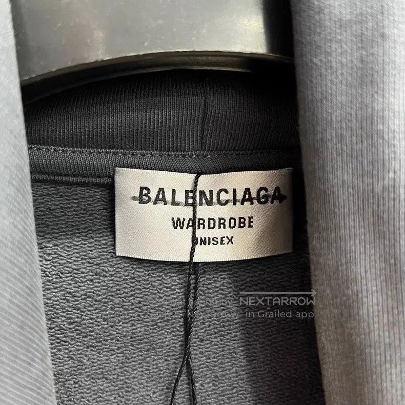 Balenciaga Balenciaga Gray Logo Print Hoodie Sweatshirt. Size US S / EU 44-46 / 1 - 3 Thumbnail