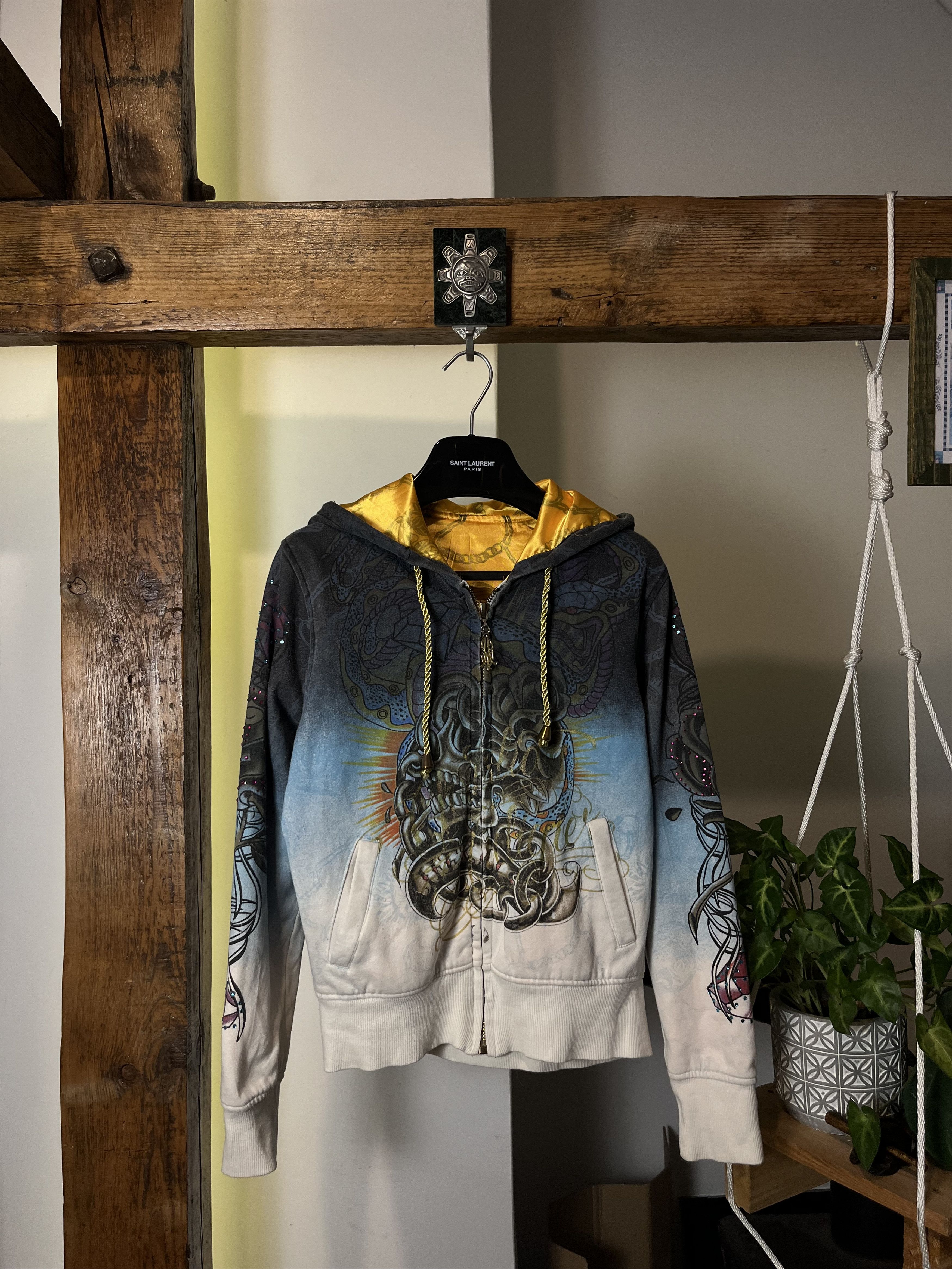 Christian Audigier × Ed Hardy × Vintage Ed Hardy By Christian Audigier Zip Hoodie Size M / US 6-8 / IT 42-44 - 1 Thumbnail