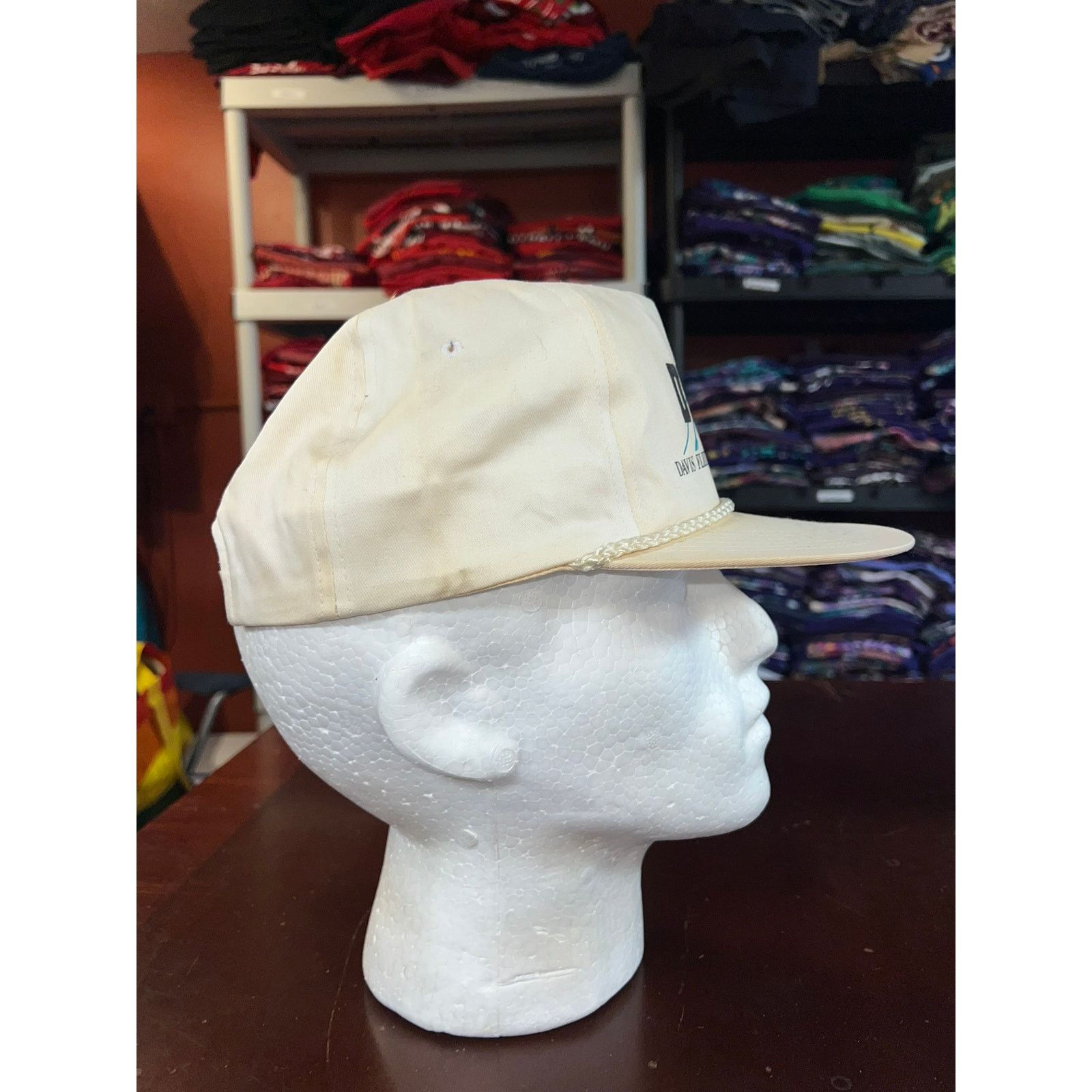Vintage Vintage Davis Fleet Hat Maintenance Roper White Cap Snapback Size ONE SIZE - 6 Thumbnail