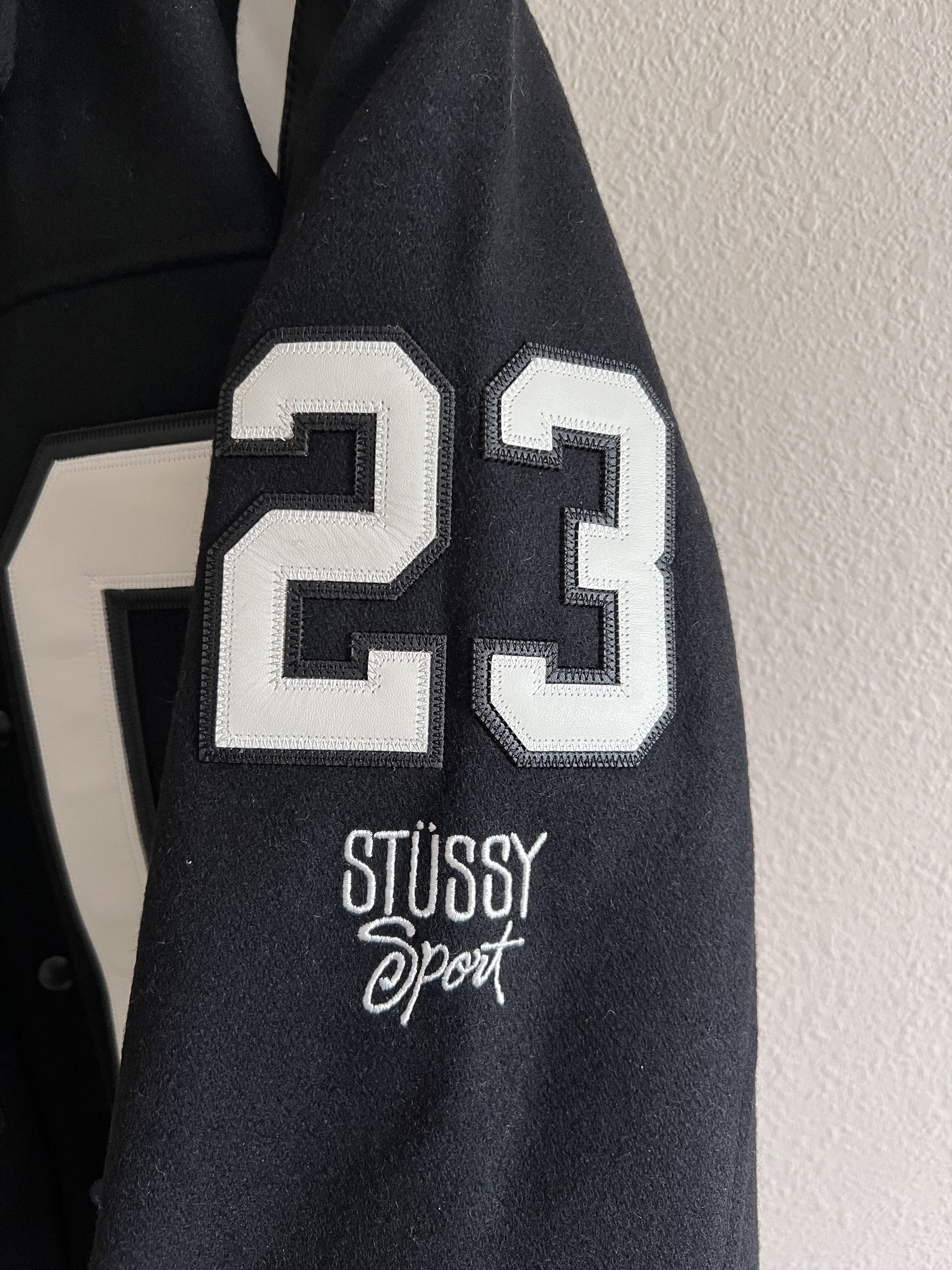 Stussy Stussy 80 Wool Varsity Jacket in Black Size US L / EU 52-54 / 3 - 5 Thumbnail