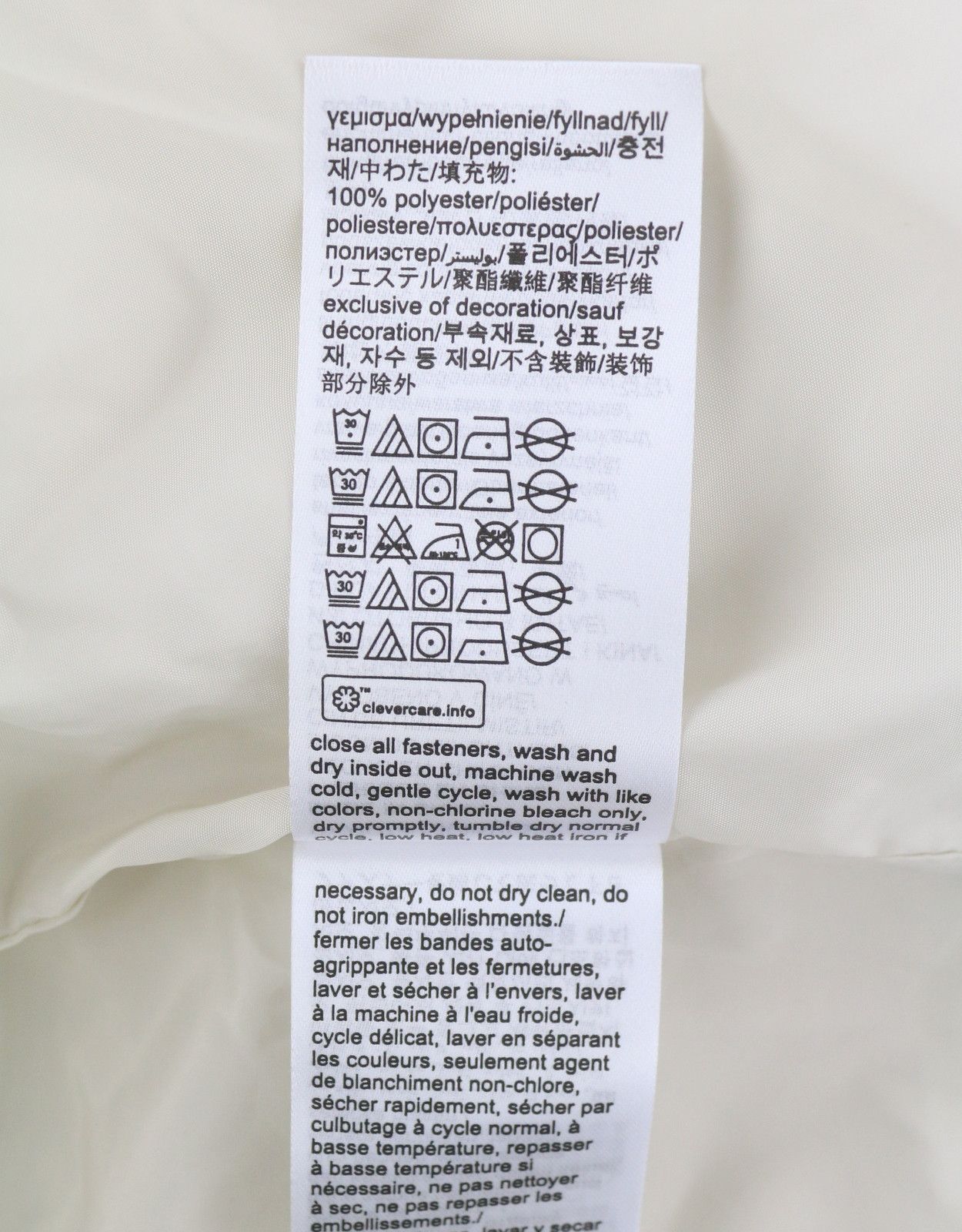 Calvin Klein BOLD DISRUPTED LOGO L White Insulated Quilted Hooded 86401 Size US L / EU 52-54 / 3 - 10 Thumbnail