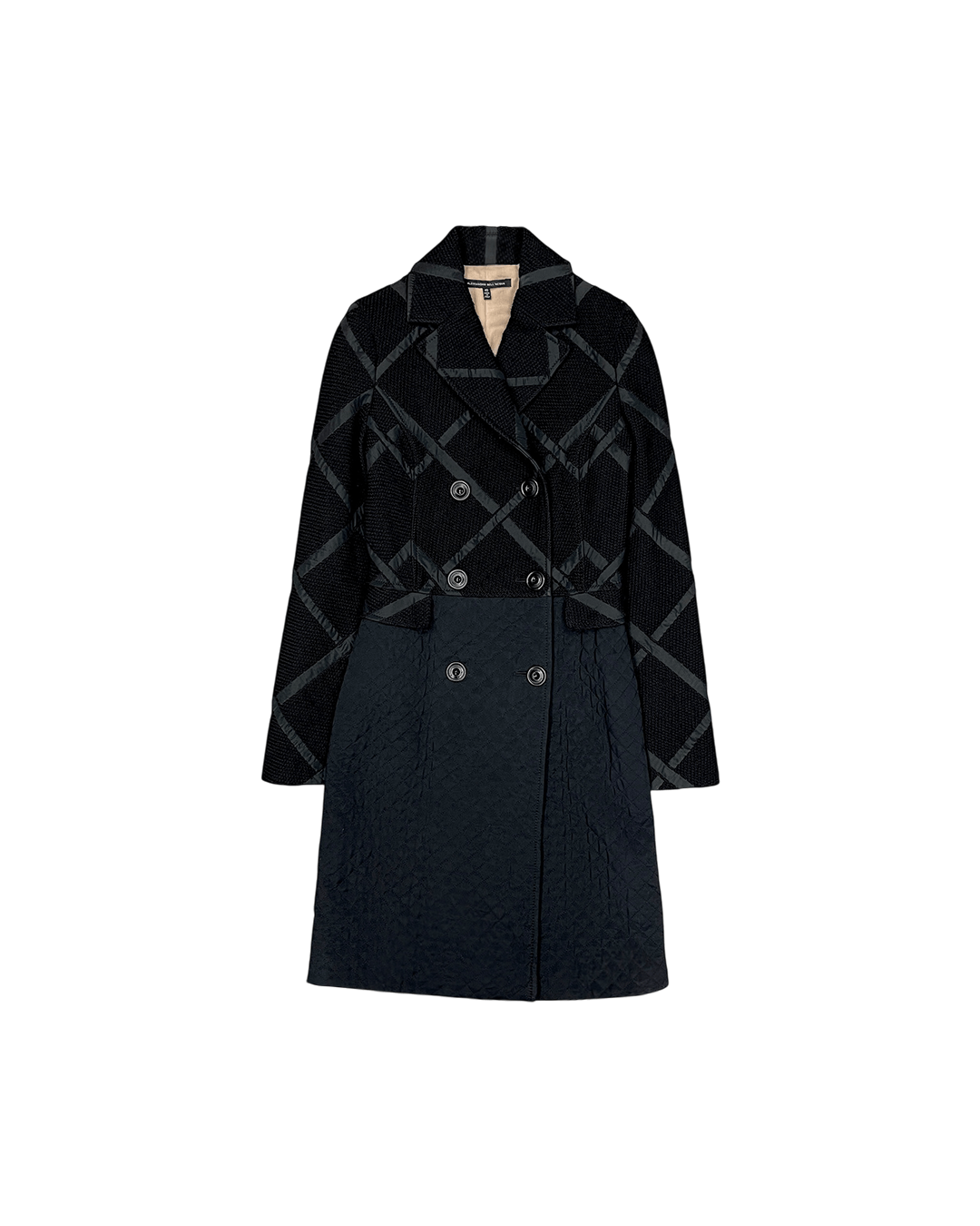 Alessandro Dell'acqua Alessandro Dell'Acqua Dual Pattern Geometric Coat Size S / US 4 / IT 40 - 1 Thumbnail