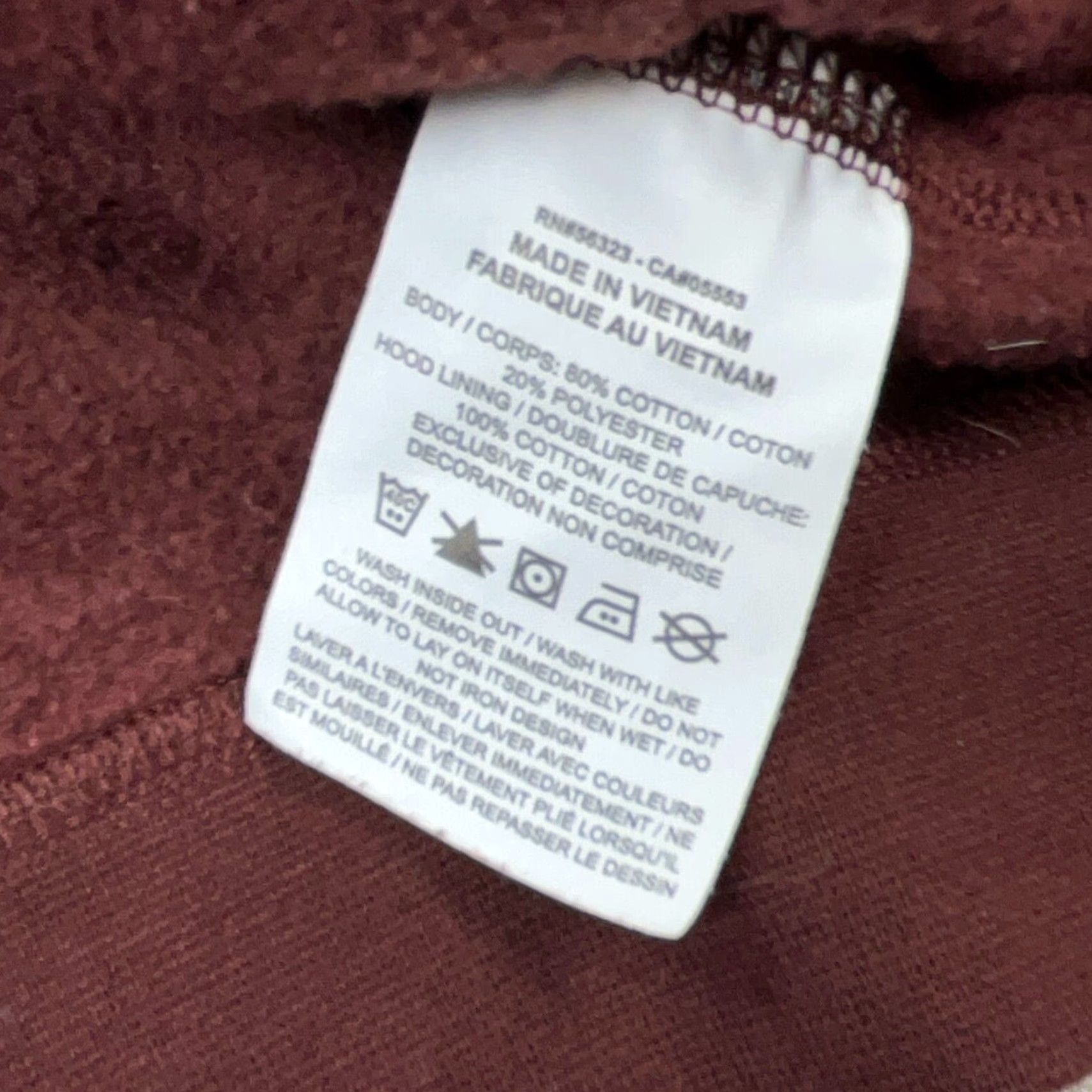 Nike Nike Hoodie Women XL Maroon Red Sweatshirt Pullover Hooded Swoosh Logo All Seasons Casual Activewear Pockets Regular Fit Long Sleeve Knit Size XL / US 12-14 / IT 48-50 - 5 Thumbnail