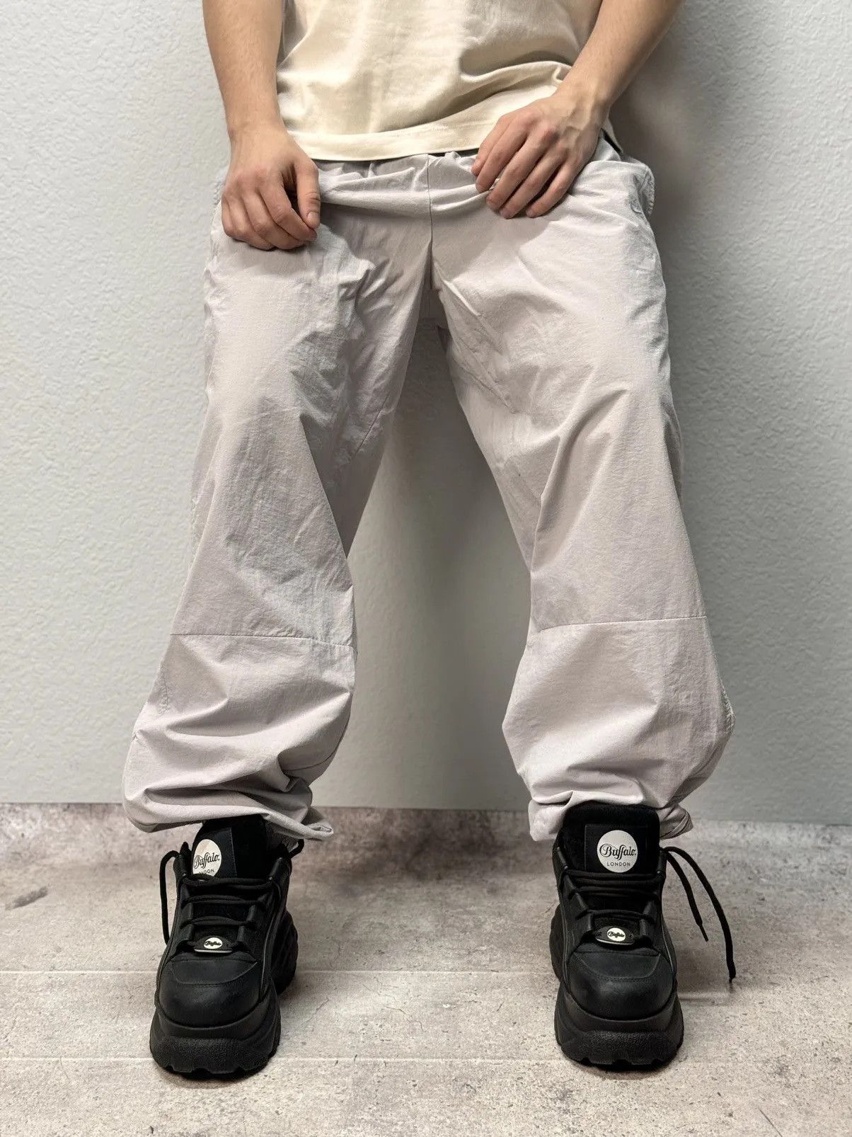 Nike 👉 Nike Vintage Baggy Cargo Pants – Faded Distressed Style Size US 34 / EU 50 - 5 Thumbnail