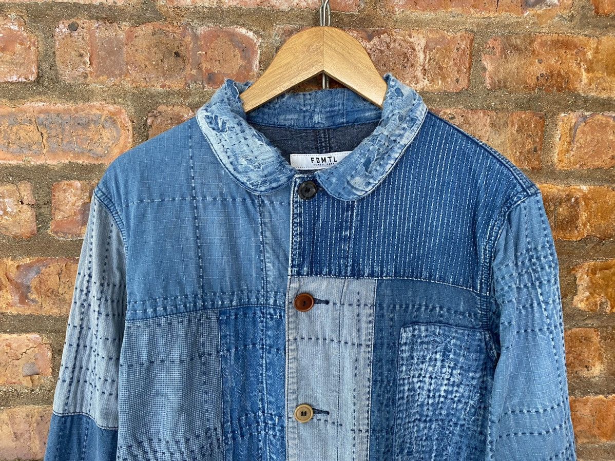 FDMTL Iconic Sashiko Boro Jacket 10 Year Wash Size US L / EU 52-54 / 3 - 3 Thumbnail