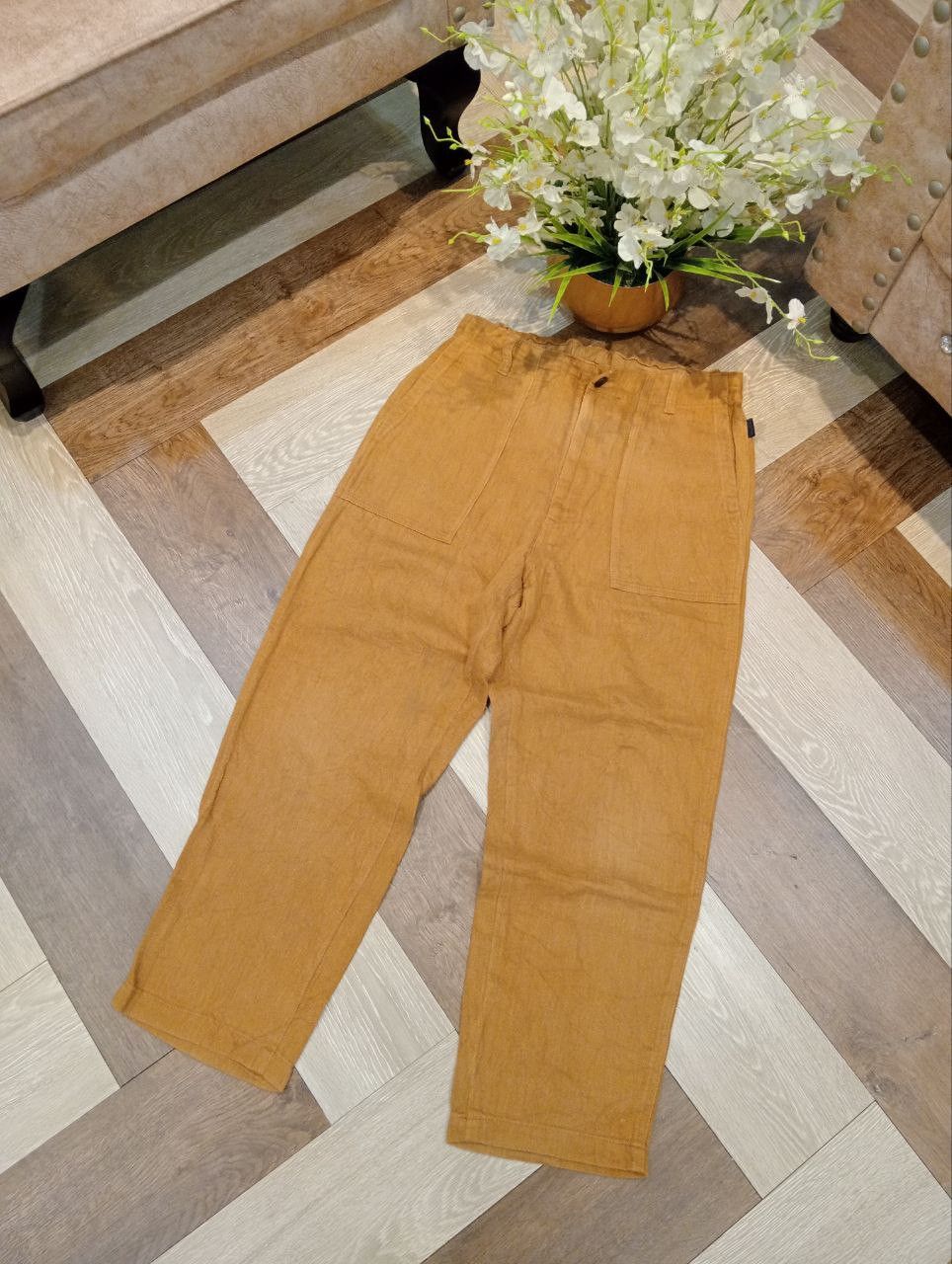 Issey Miyake VINTAGE ISSEY MIYAKE PLANTATION BAGGY PANTS - SIZE S BROWN Size US 30 / EU 46 - 2 Thumbnail