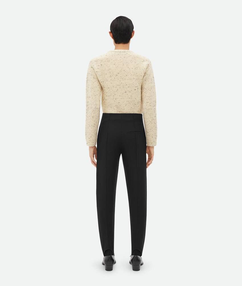 Bottega Veneta o1n1vont0125 Structured Cotton Stirrup Pant in Black Size US 36 / EU 52 - 2 Thumbnail