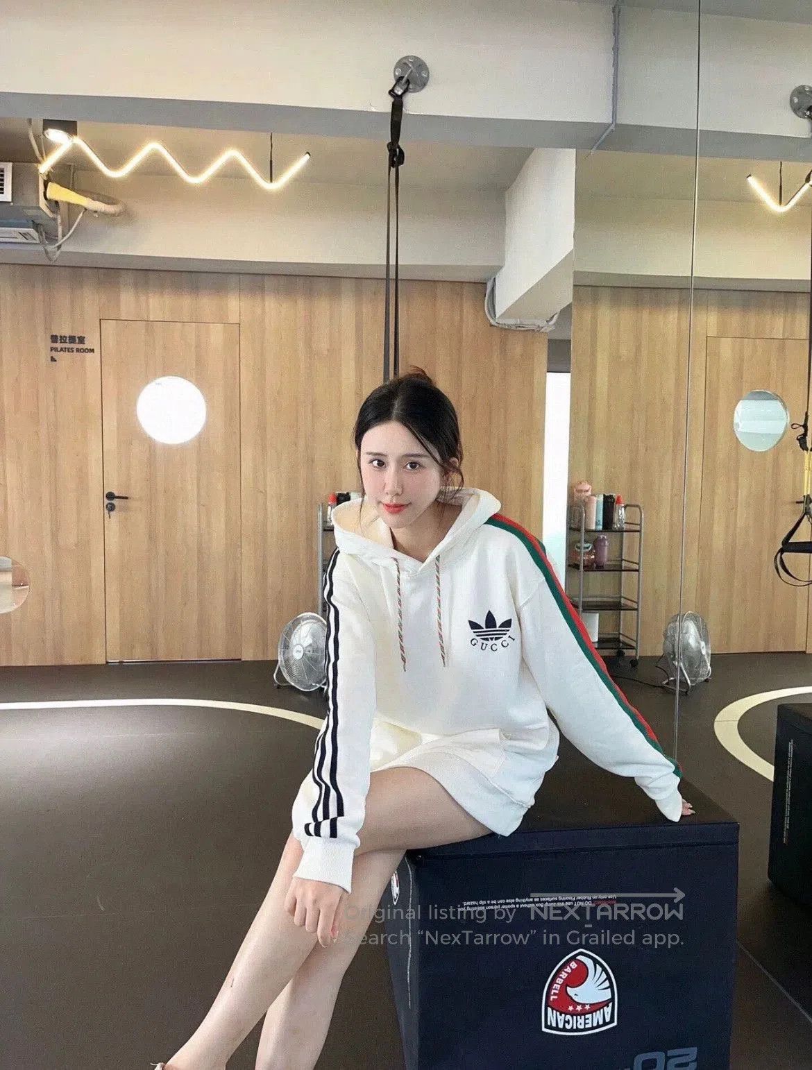 Gucci gucci x adidas white hooded sweatshirt. Size US XS / EU 42 / 0 - 8 Thumbnail
