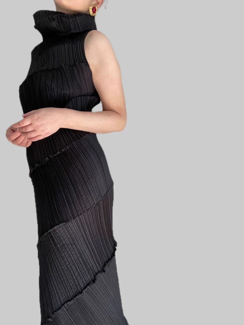 Issey Miyake Issey Miyake size:2 Black main line spiral staircase dress Size M / US 6-8 / IT 42-44 - 4 Thumbnail