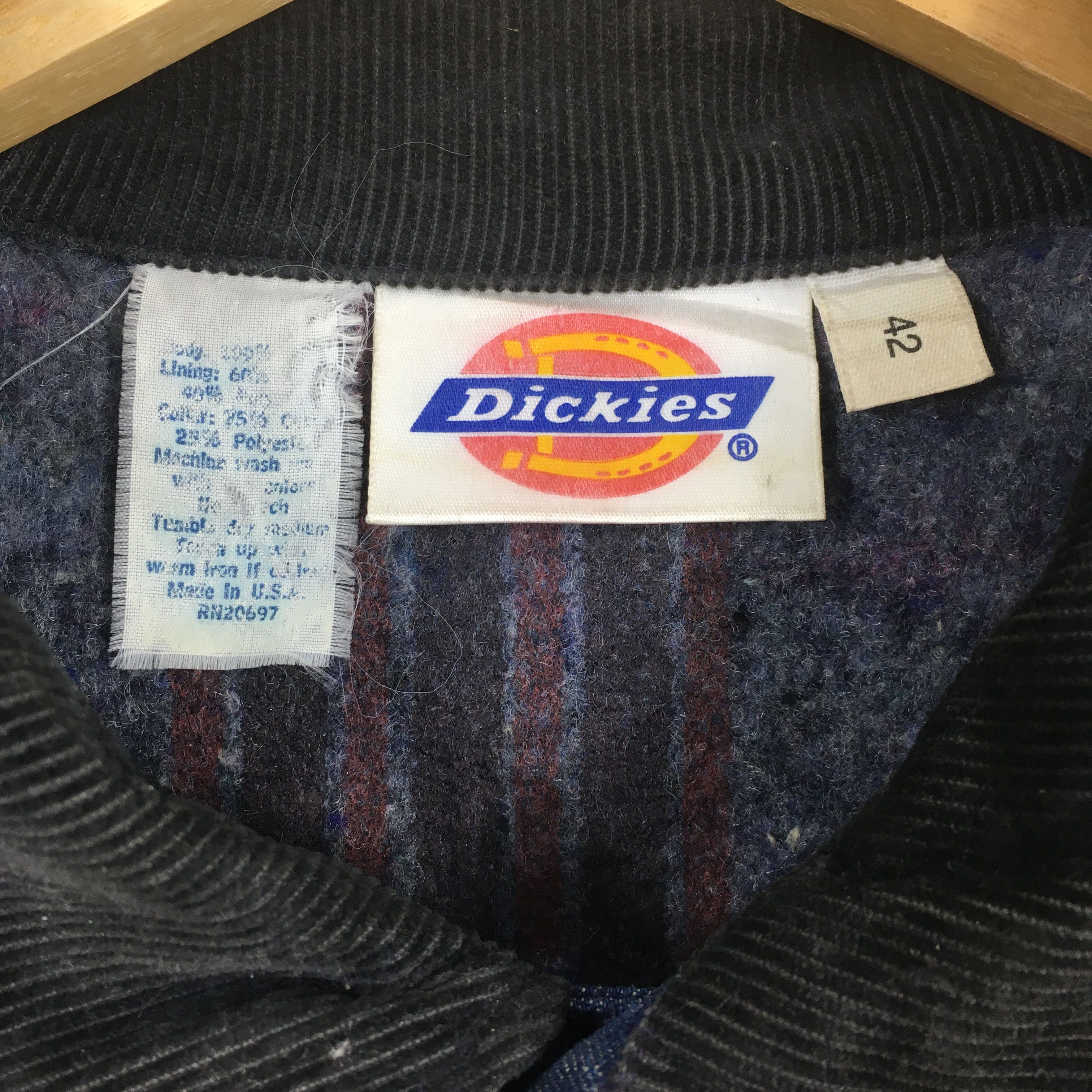 Dickies Vintage 1990's Dickies Blanket Blue Denim Jacket Large Size US L / EU 52-54 / 3 - 6 Thumbnail