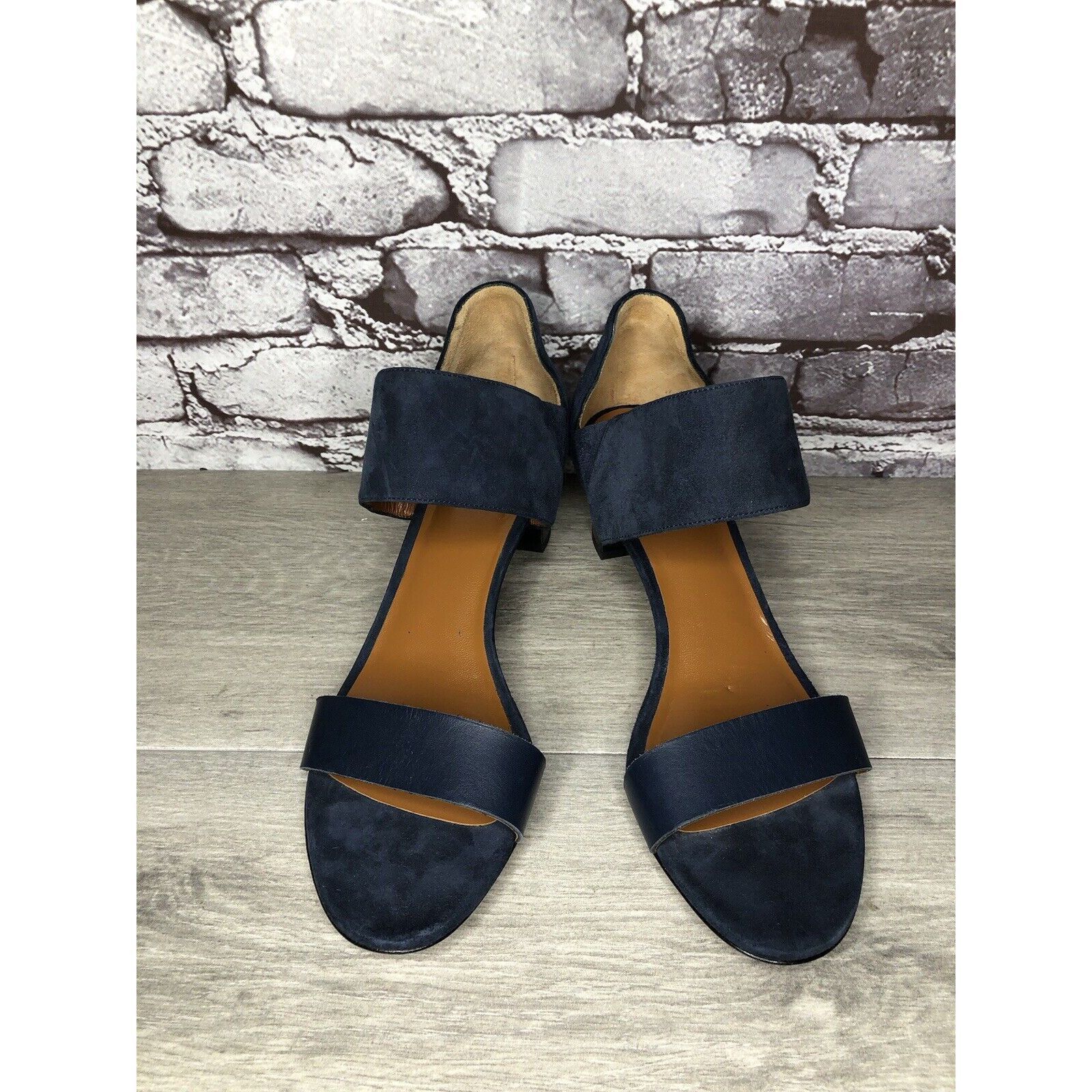 Aquatalia Aquatalia Blue Suede Leather Ankle Strap Heel Sandals Women’ Size US 11 / IT 41 - 21 Thumbnail