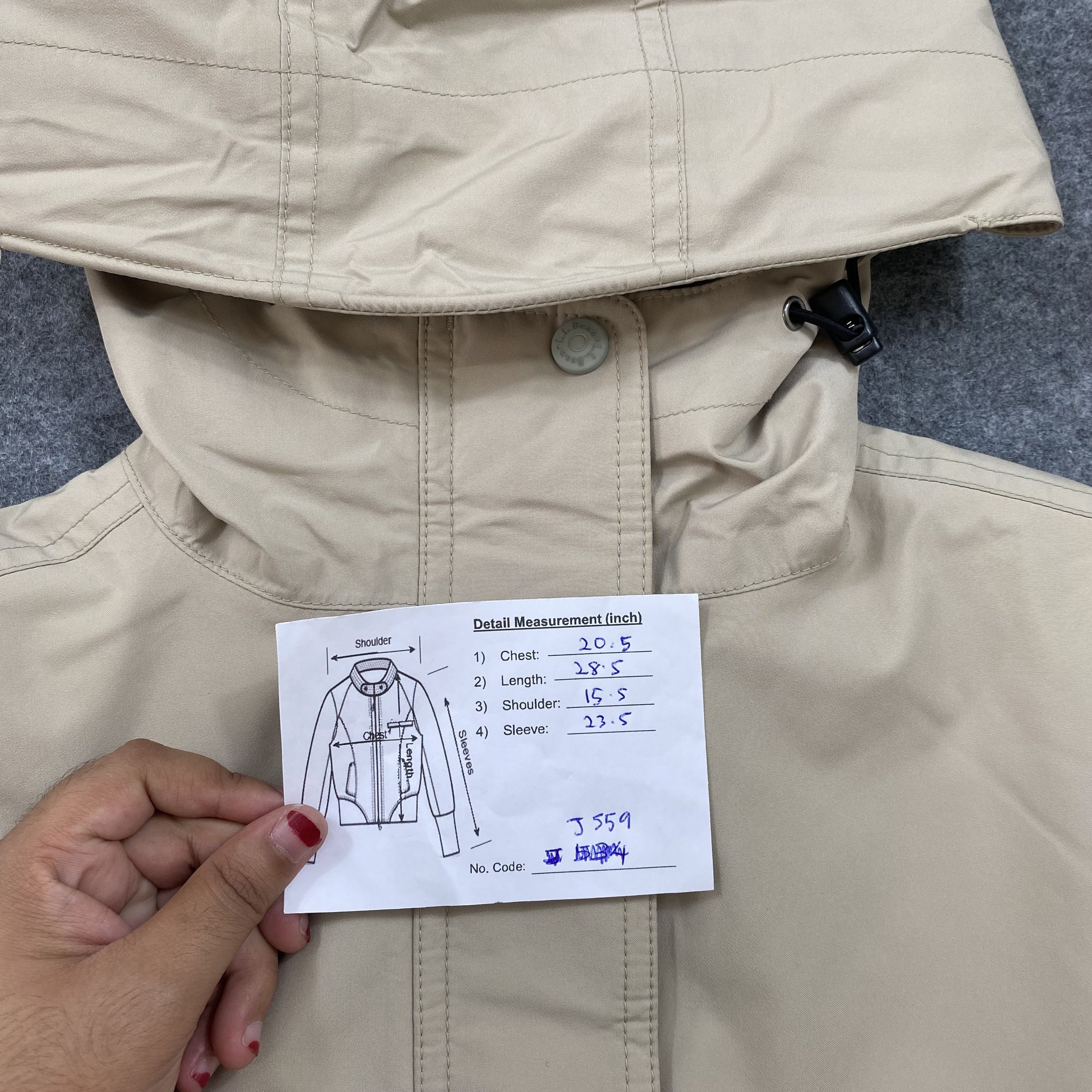 L.L. Bean L.L.BEAN Primaloft Parka Jacket Beige Gorpcore Vintage-J559 Size US XS / EU 42 / 0 - 12 Thumbnail